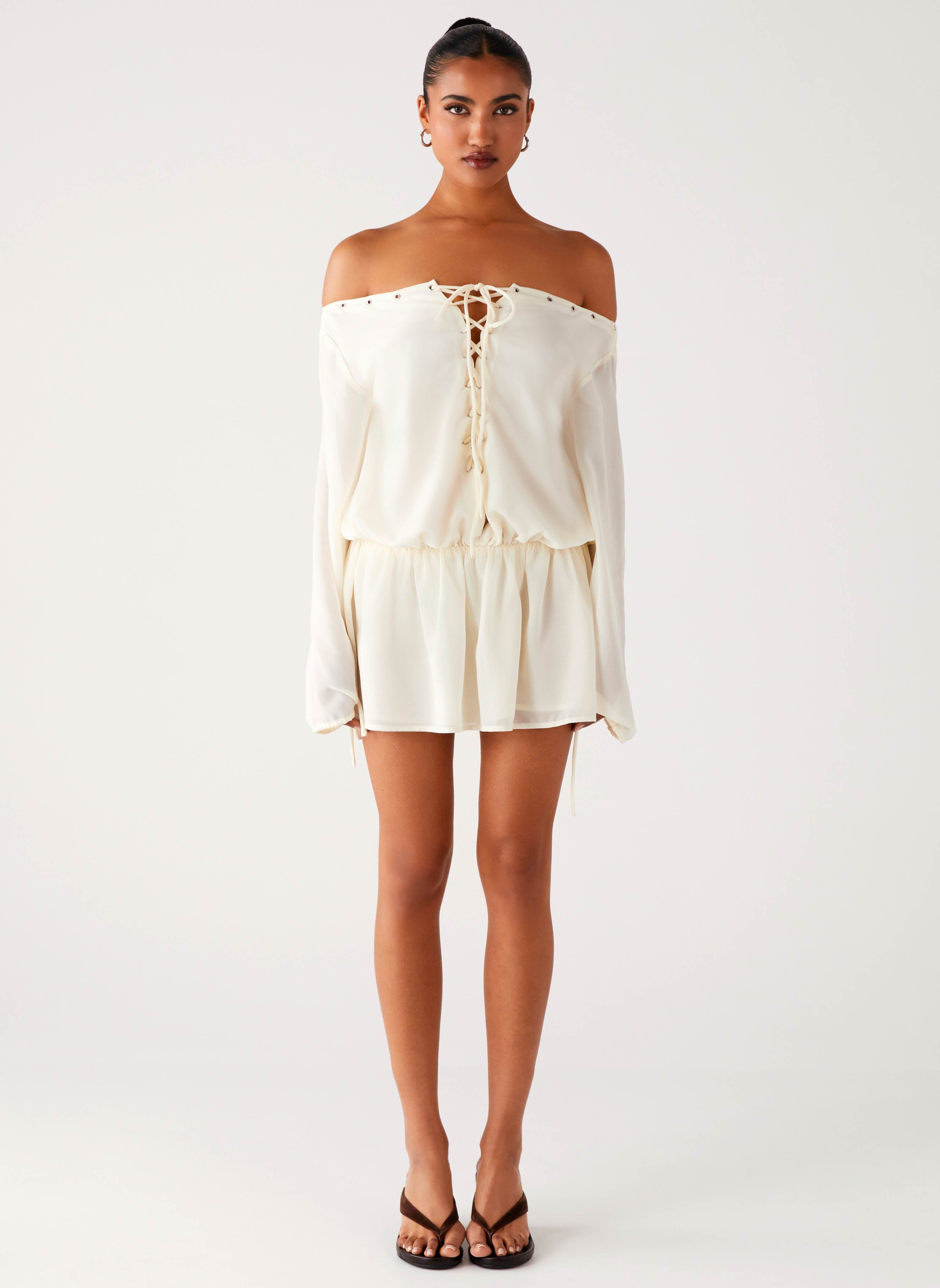 Astaria Mini Dress - Ivory