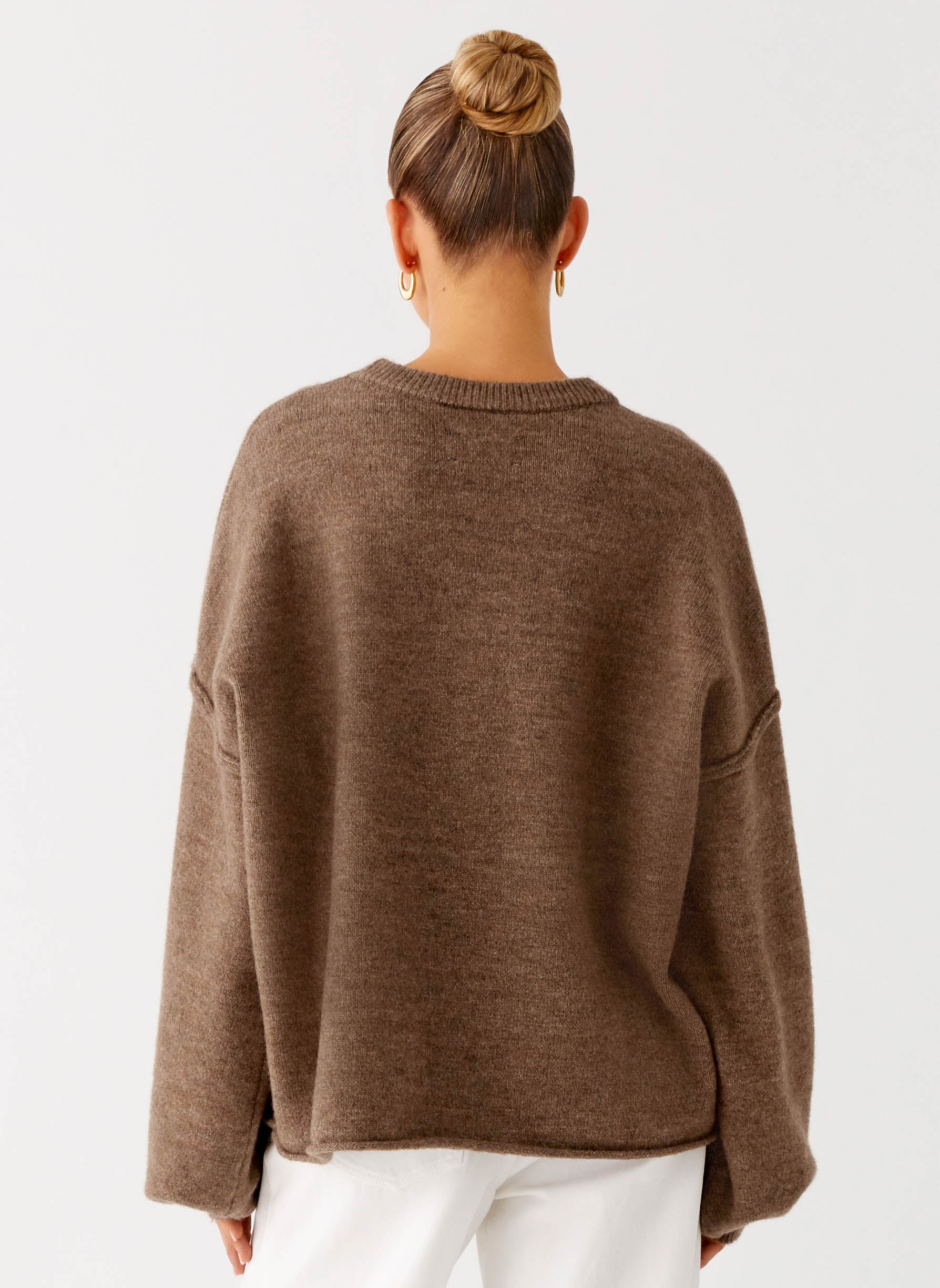 Jack Oversized Knit Sweater - Tan Marle