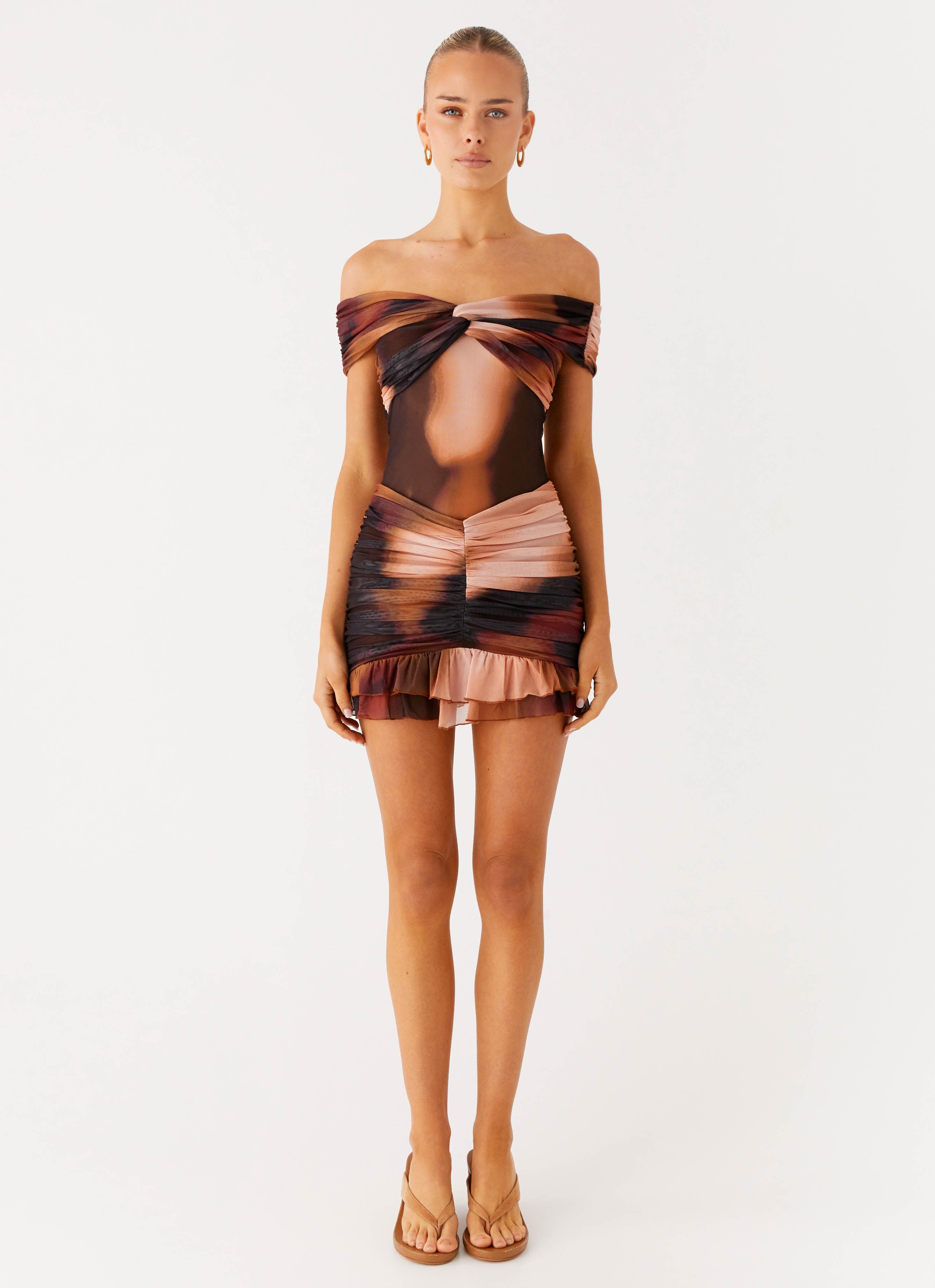 Frances Mini Dress - Black Gradient