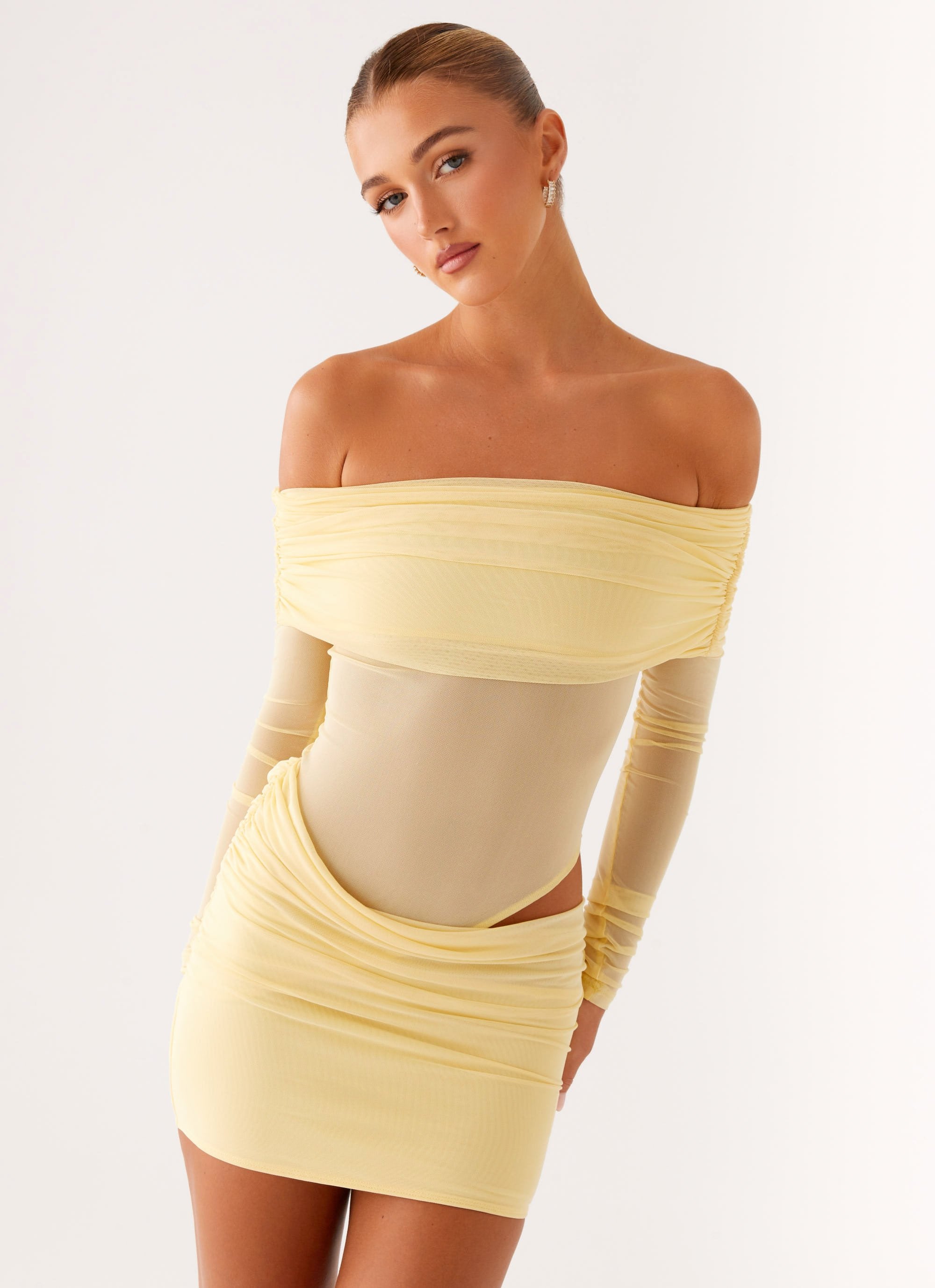 No Doubt Mini Dress - Yellow