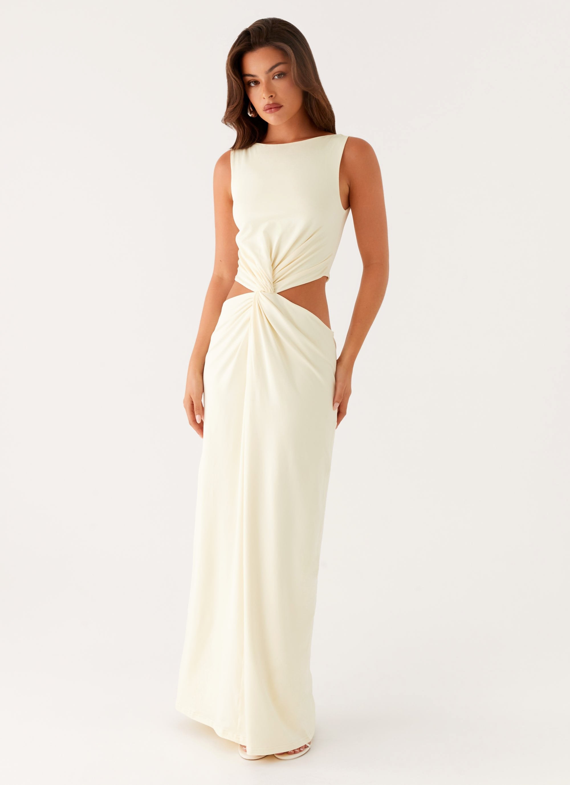 Lilabelle Twist Maxi Dress - Yellow