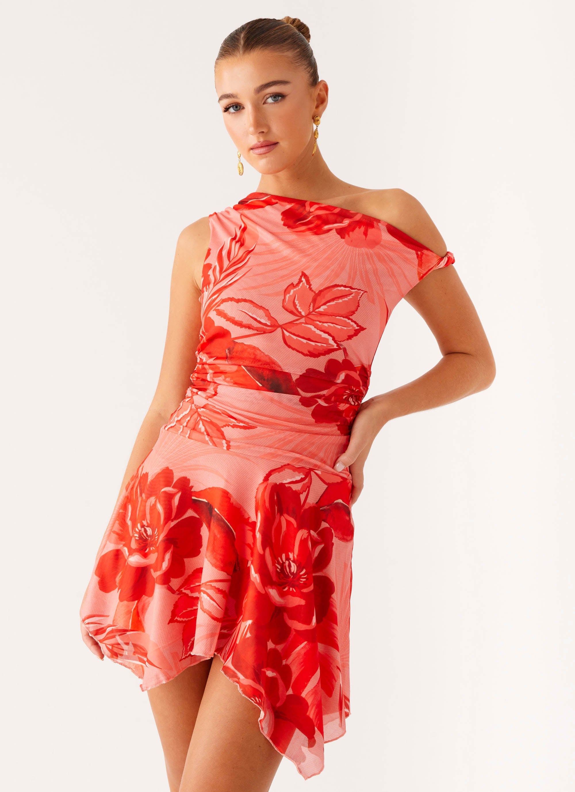 Wade Mini Dress - Sicily Sunsets Print