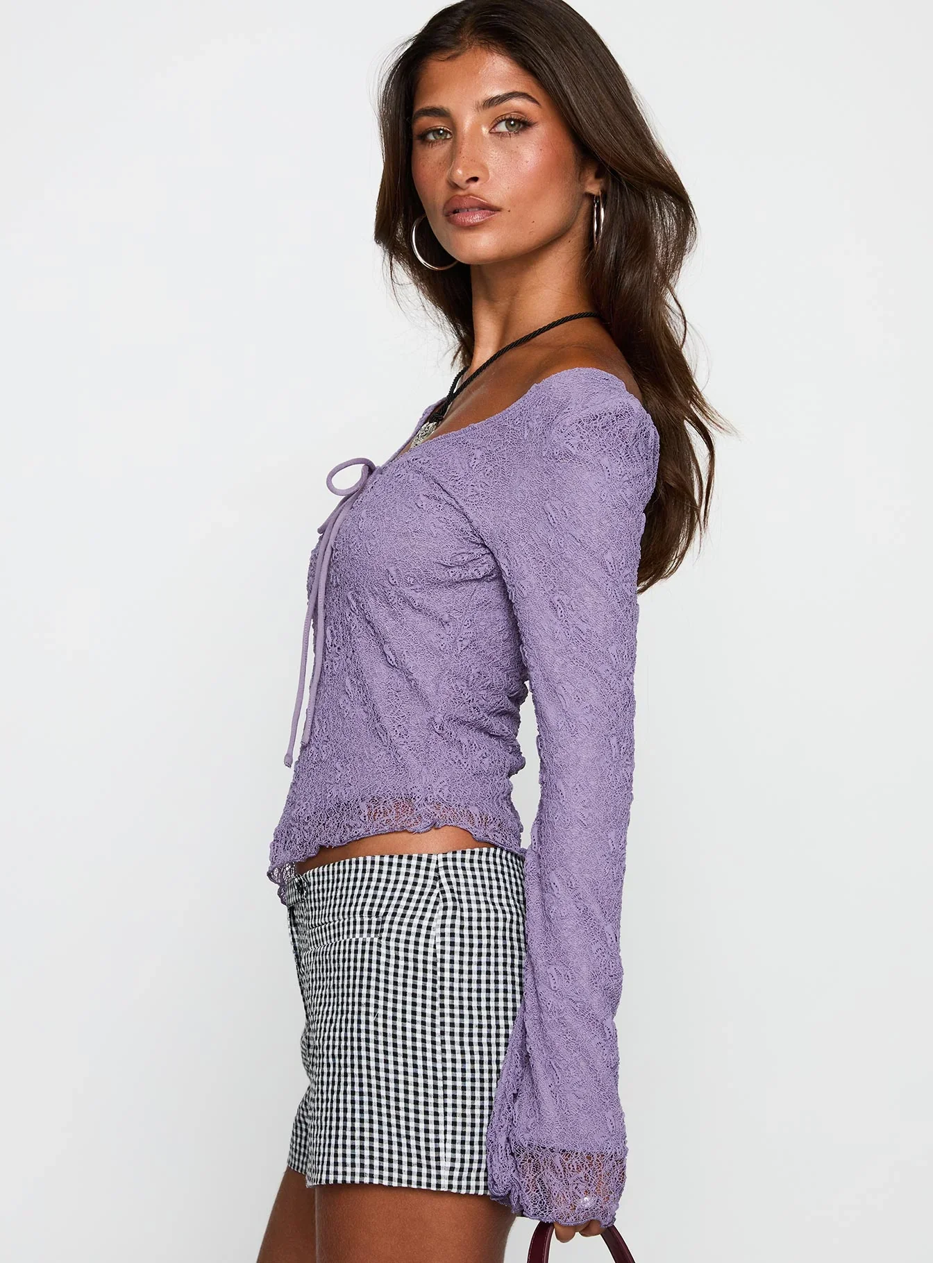 Hyacinthe Long Sleeve Top Lilac