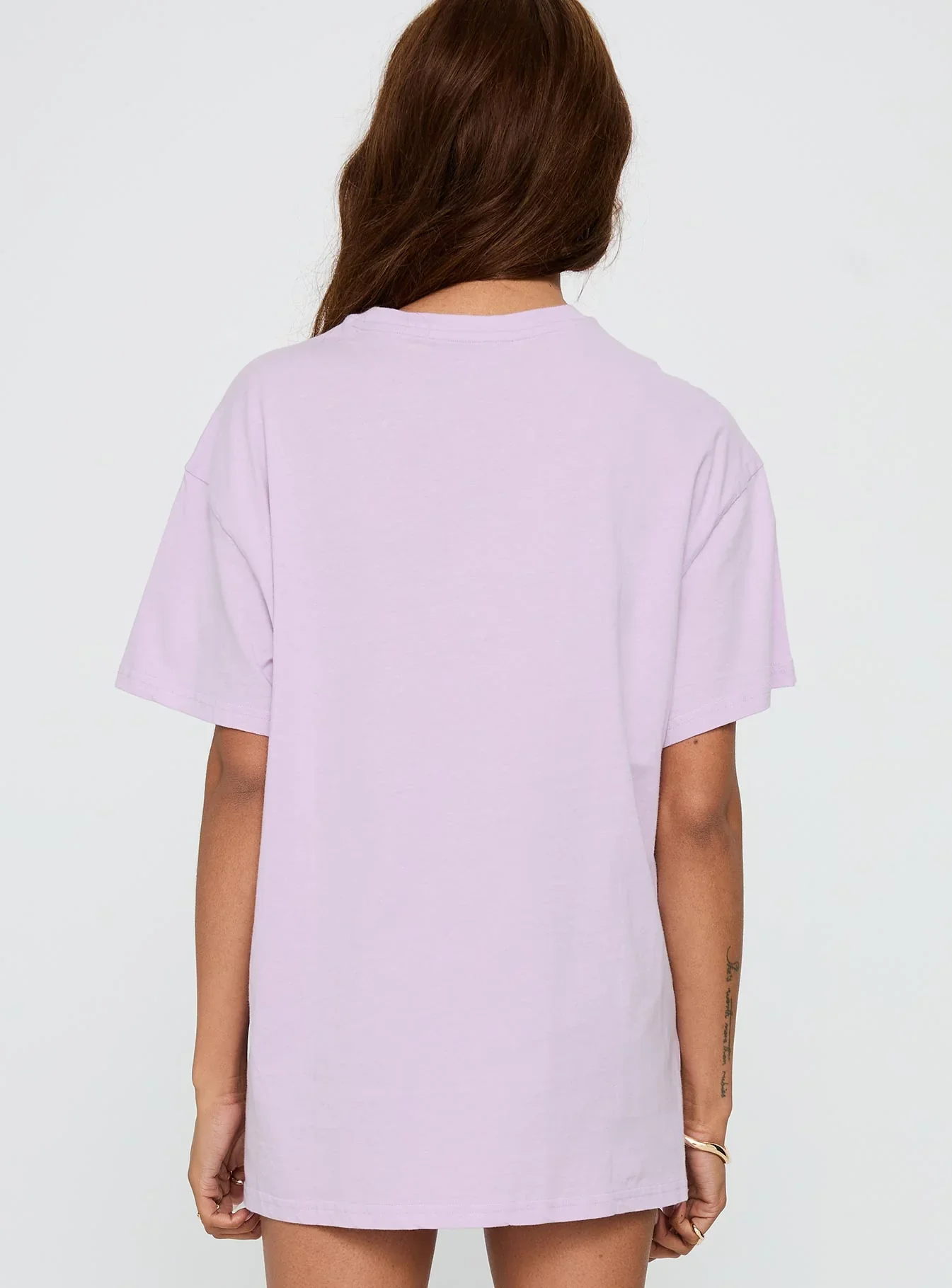 Malibu Sunset Oversized Graphic Tee Purple