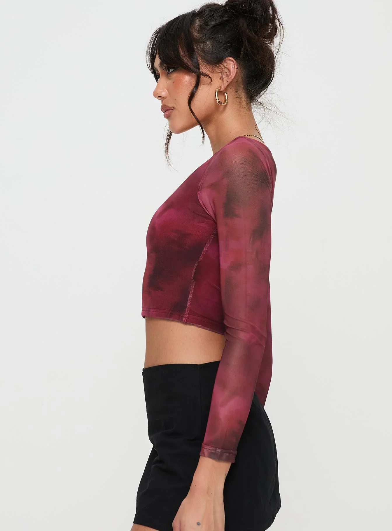 Stilla Long Sleeve Top Red