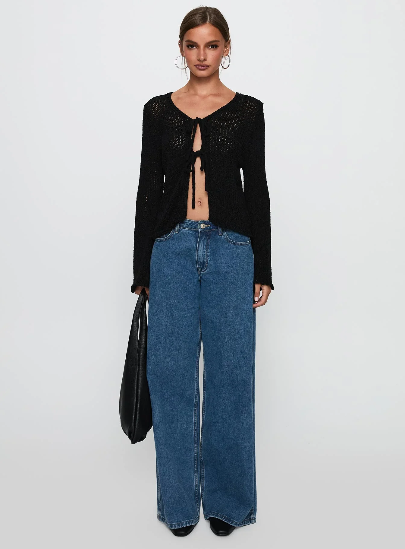 Swain Knit Cardigan Black