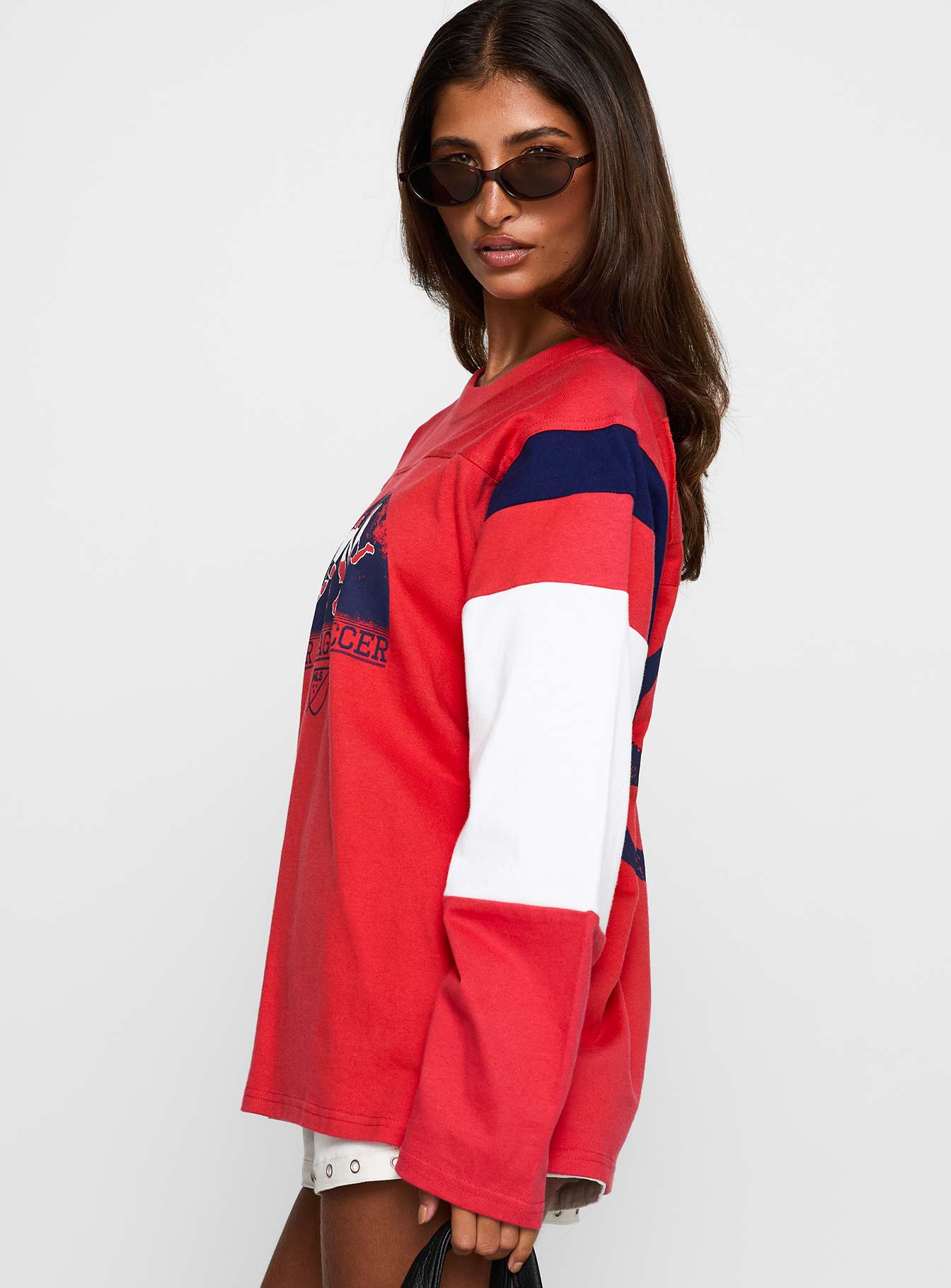 MLS 96 Retro Long Sleeve Top Red