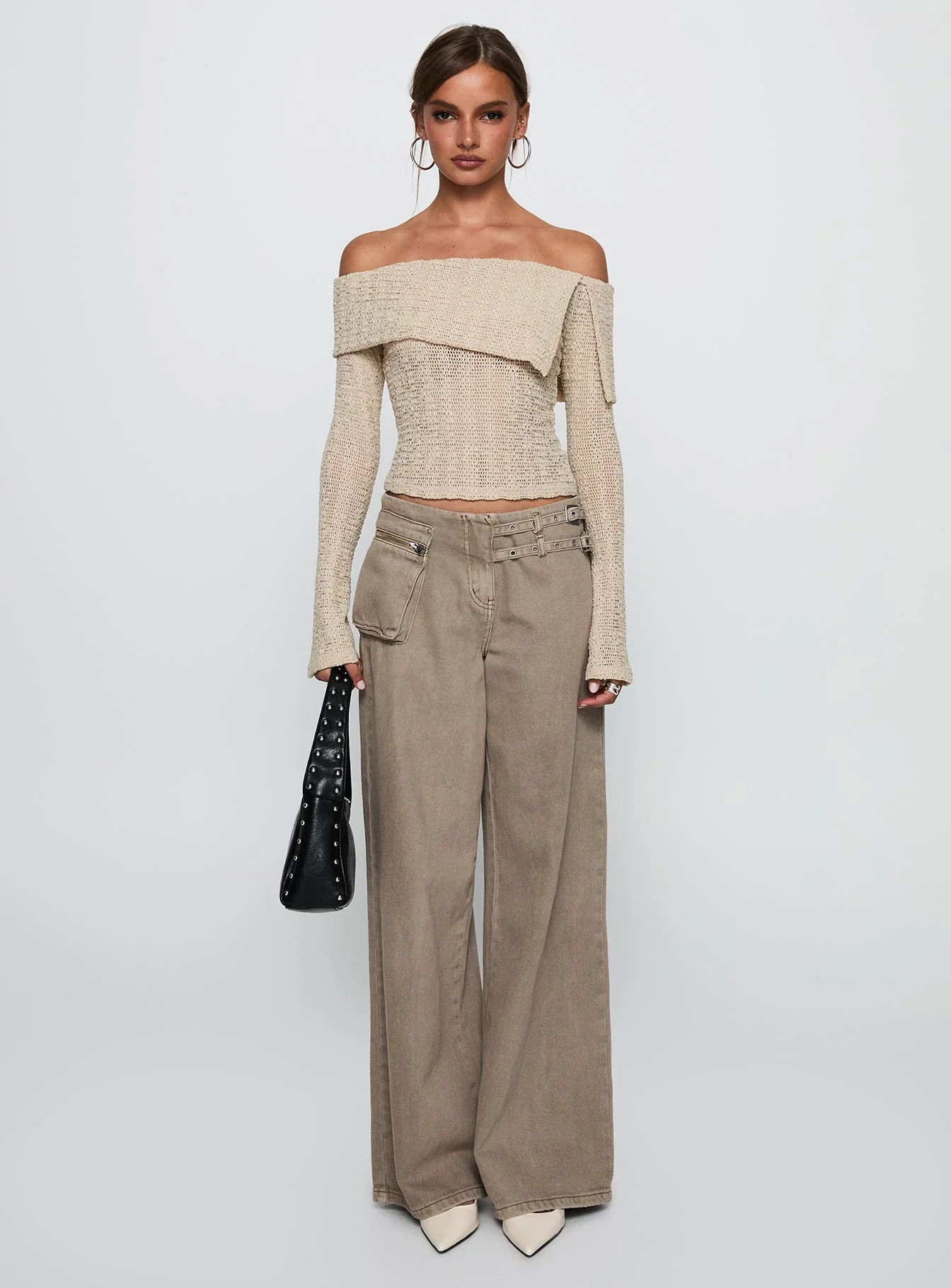 Cardamom Long Sleeve Top Beige