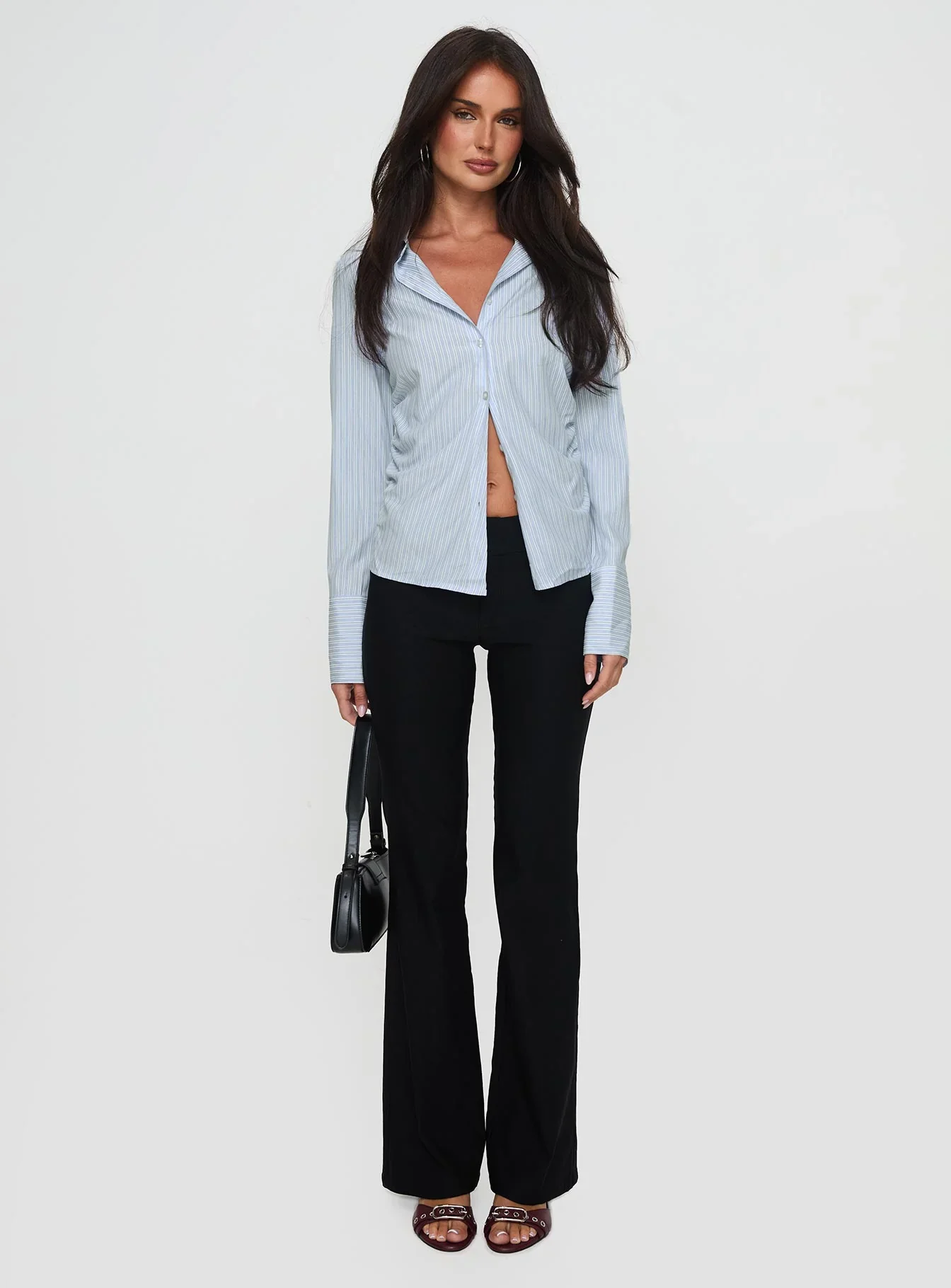 Rush Hour Long Sleeve Top Blue Stripe