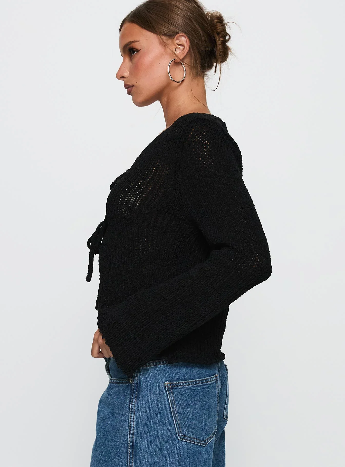 Swain Knit Cardigan Black
