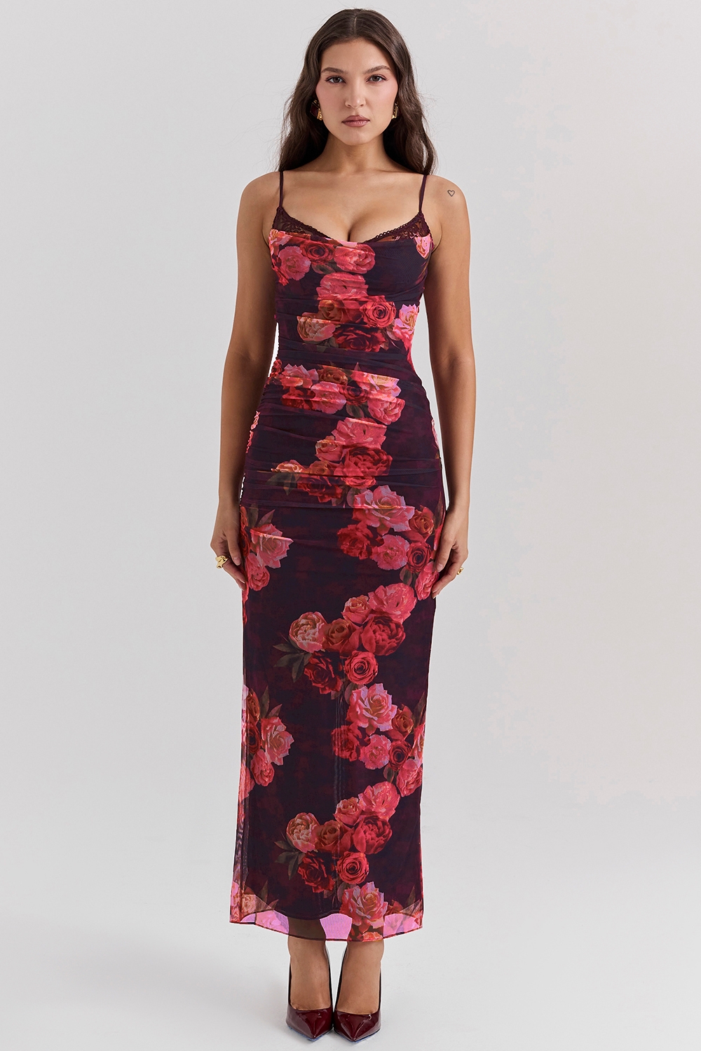 Nalini-Romantic Floral Maxi Dress