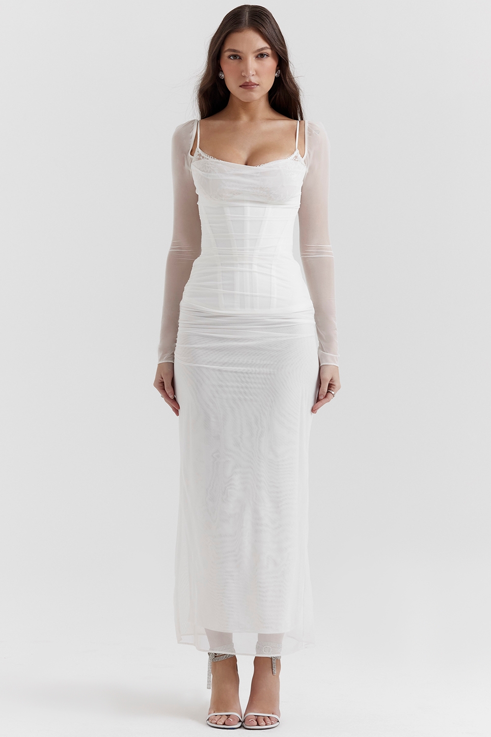 Katarina-White Maxi Dress