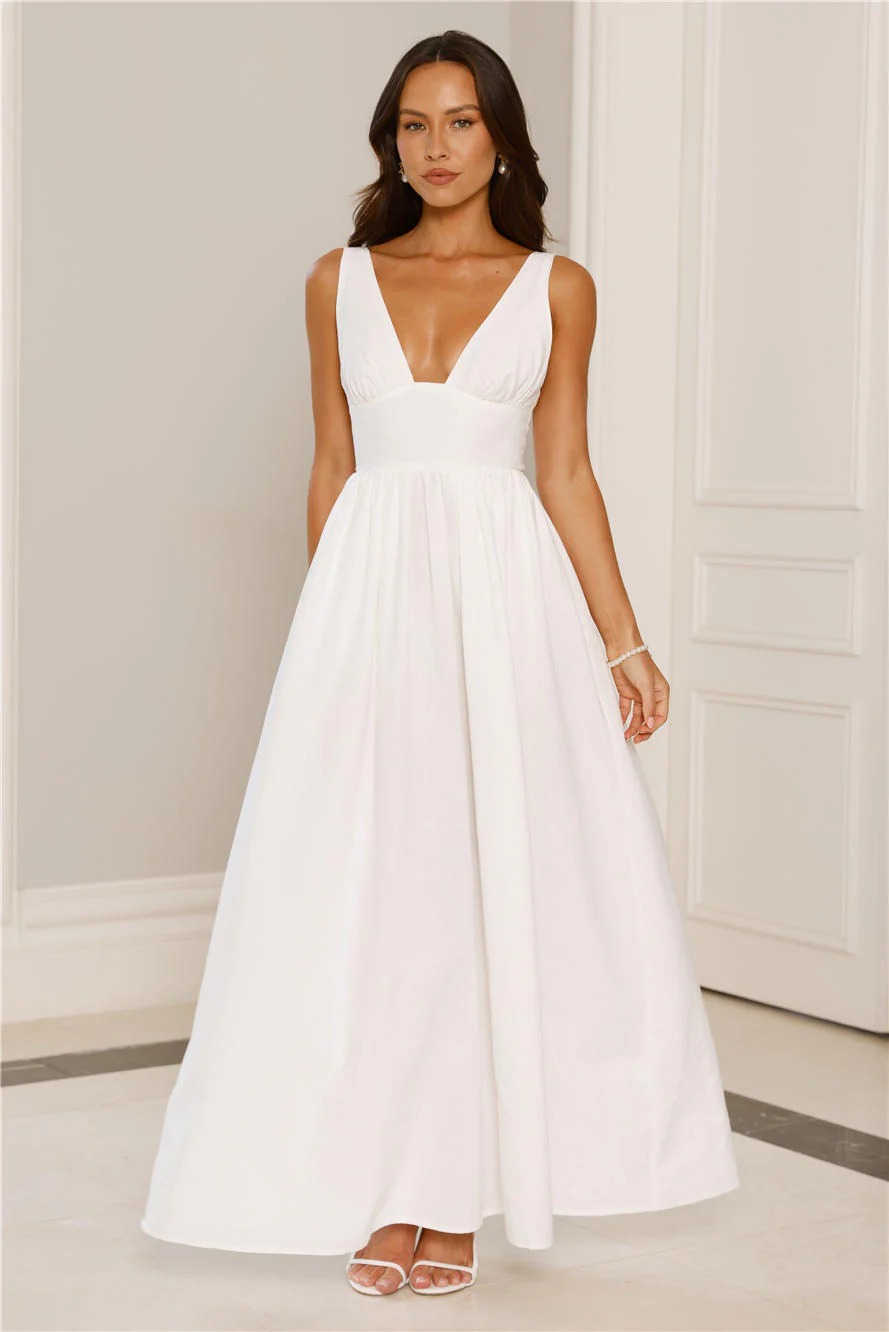 Enchanted Ever After Maxi Dress White