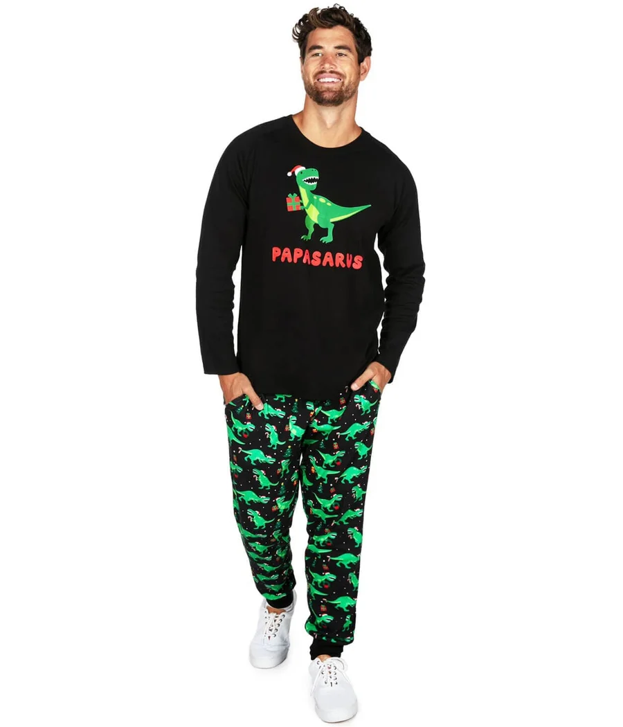 Men's Papasarus Crew Neck Pajama Set