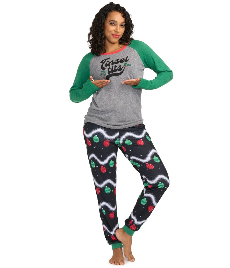 Women's Tinsel Tits Crew Neck Pajama Set