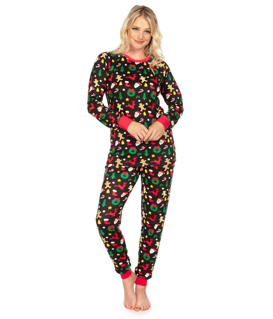 Women's Cookie Cutter Crew Neck Pajama Set