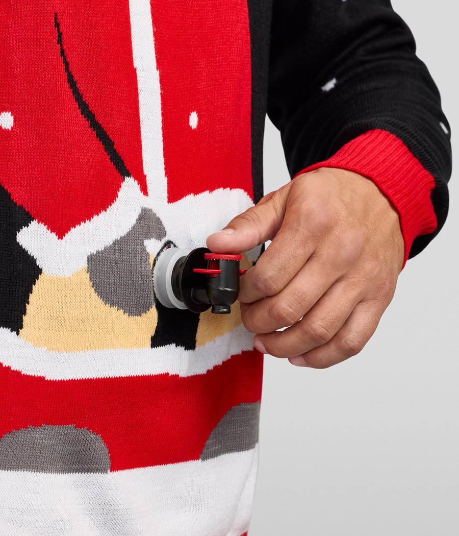 Men's Jolly Juice Dispenser Ugly Christmas Sweater