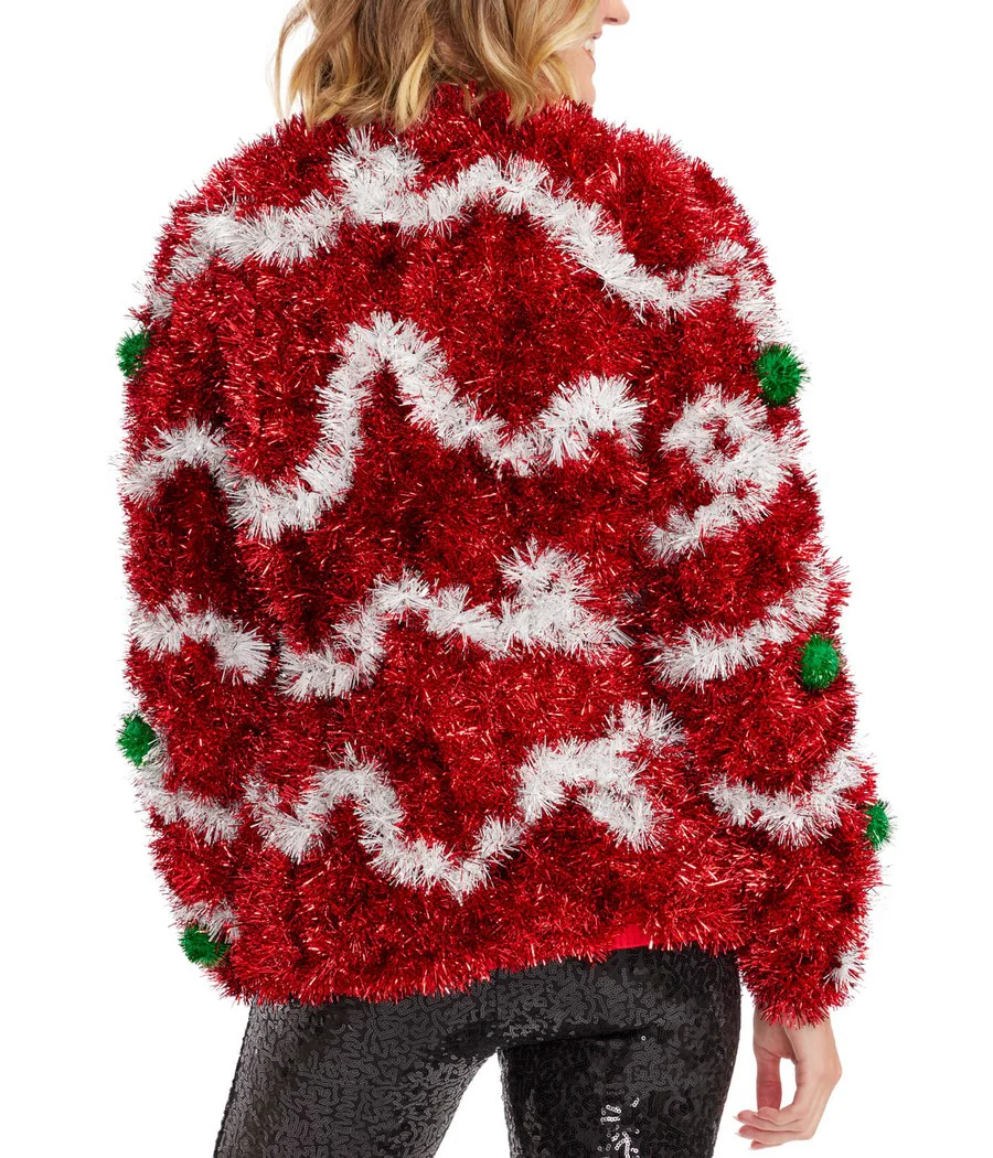 Women's Decked in Red Christmas Cardigan Sweater