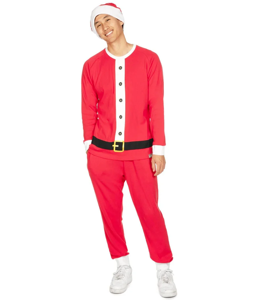 Men's Santa Claus Crew Neck Pajama Set