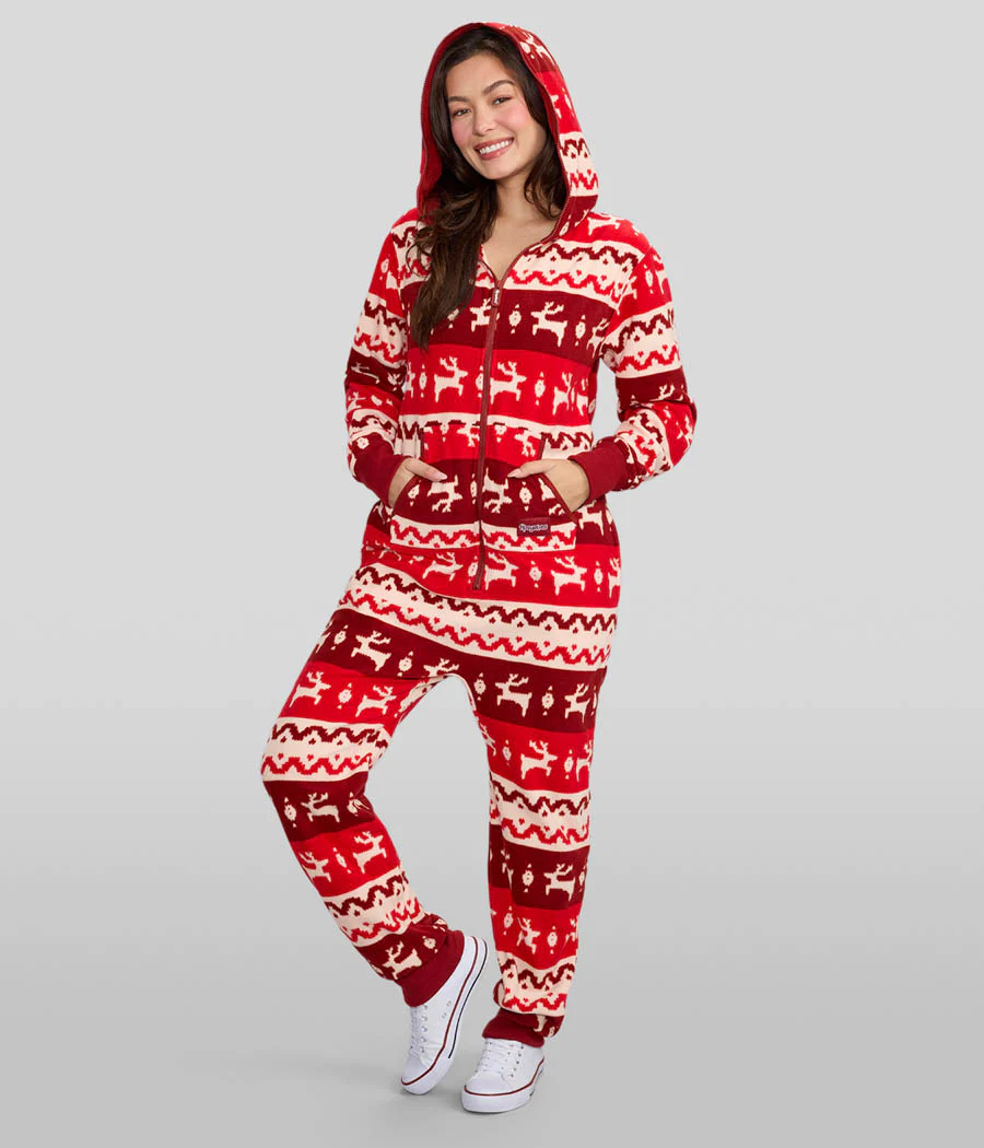 Women's Home For The Holidays Jumpsuit