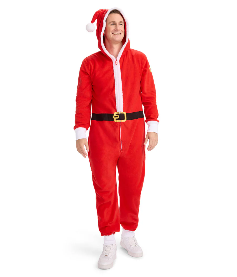 Men's Santa Jumpsuit With Fur