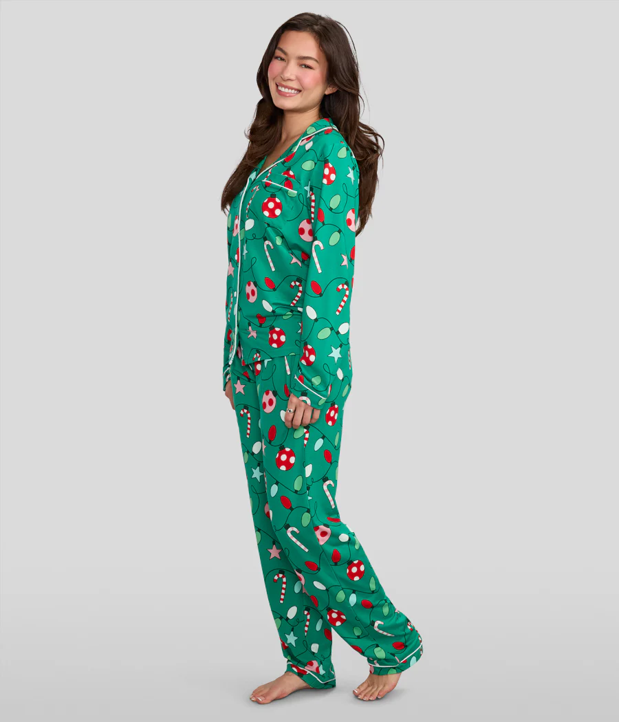 Women's Holly Jolly Lapel Pajama Set