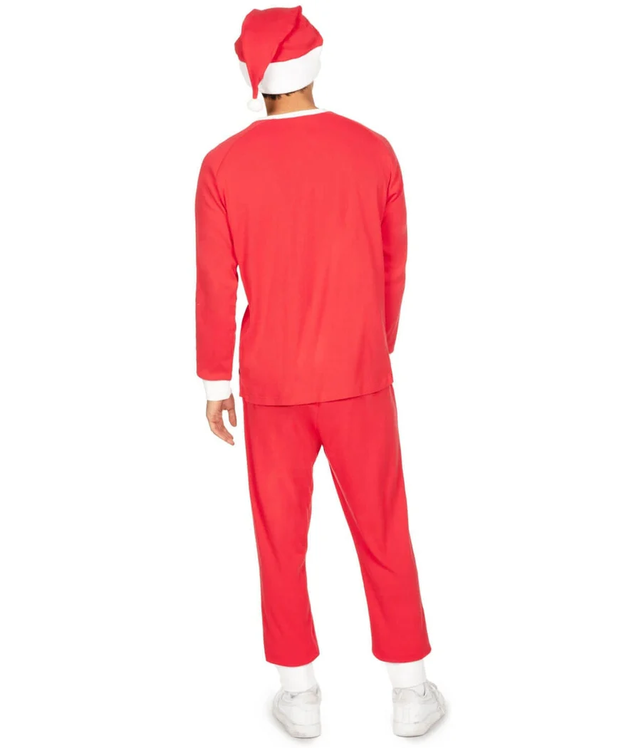 Men's Santa Claus Crew Neck Pajama Set