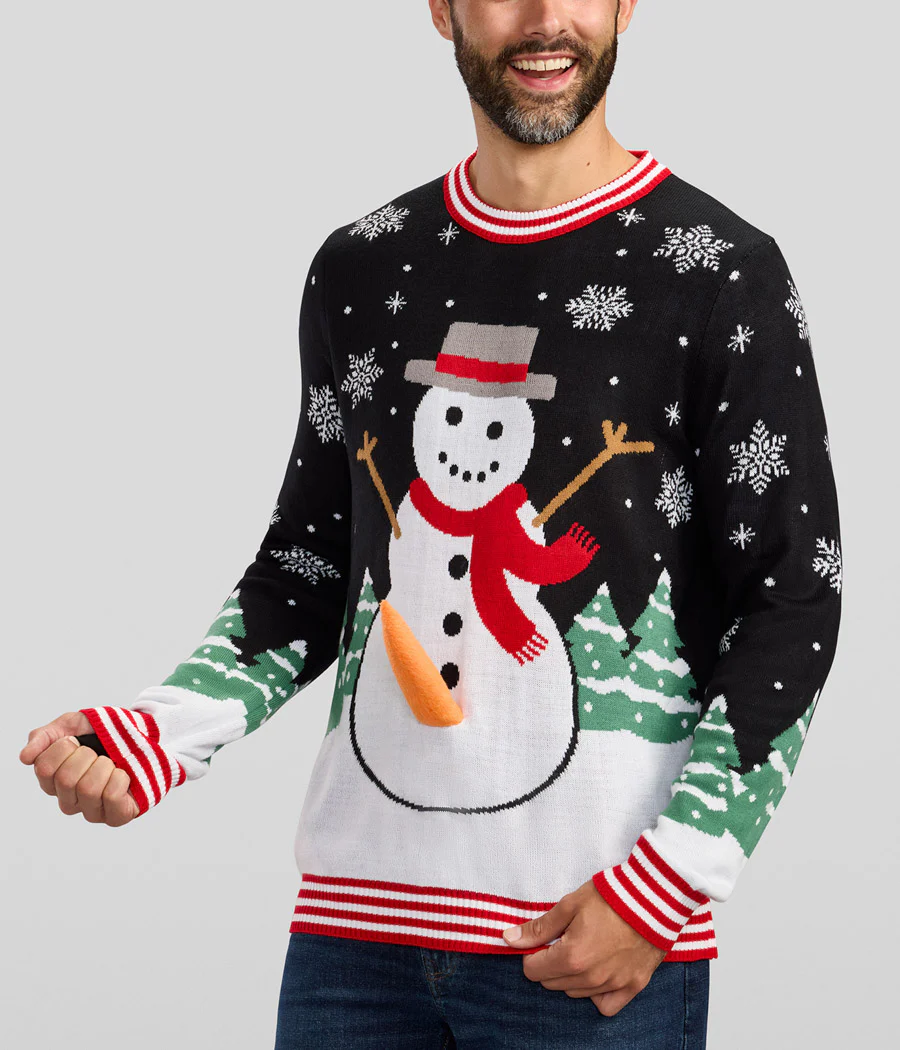Men's Frisky Frosty Pump Ugly Christmas Sweater