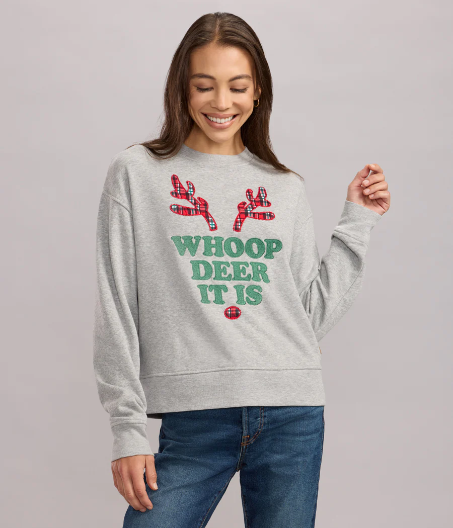 Women's Whoop Deer It Is Sweatshirt