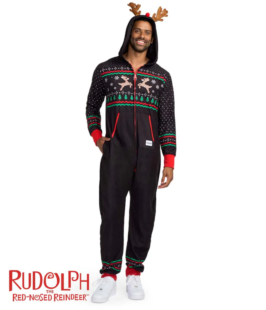 Men's Fair Isle Rudolph Jumpsuit
