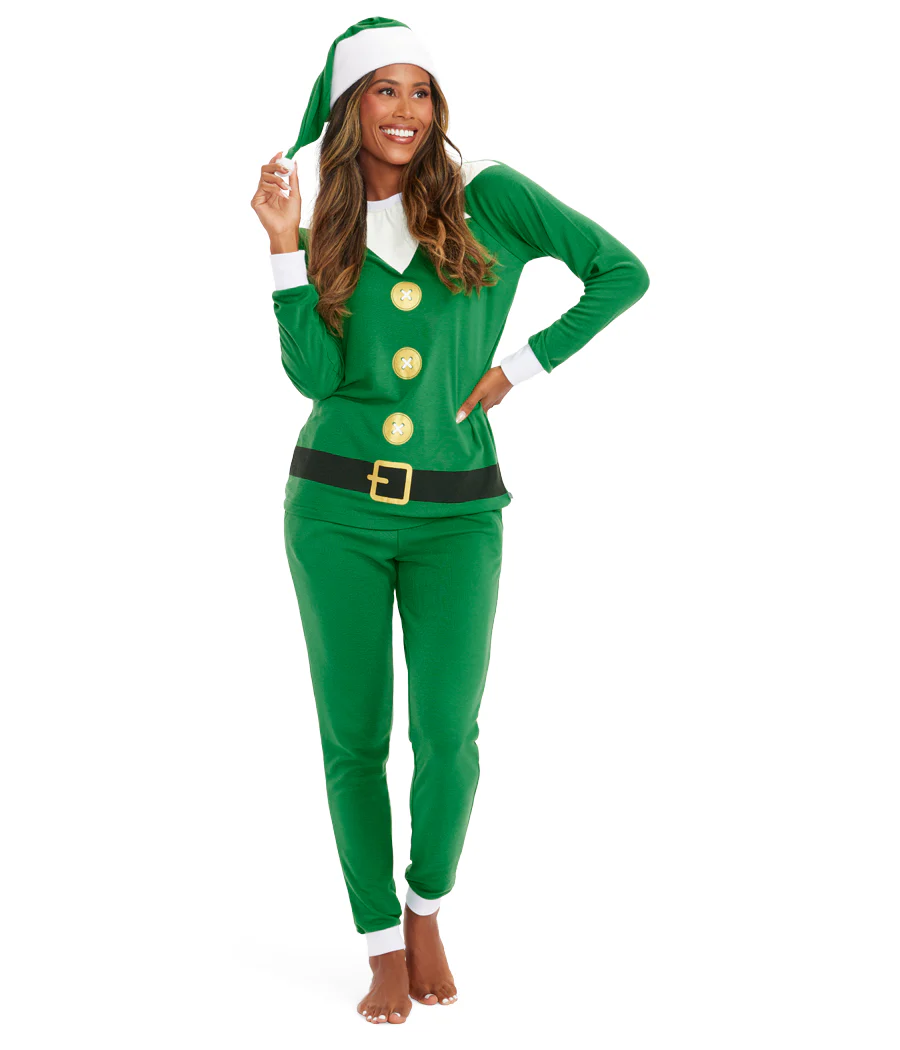 Women's Elf Crew Neck Pajama Set