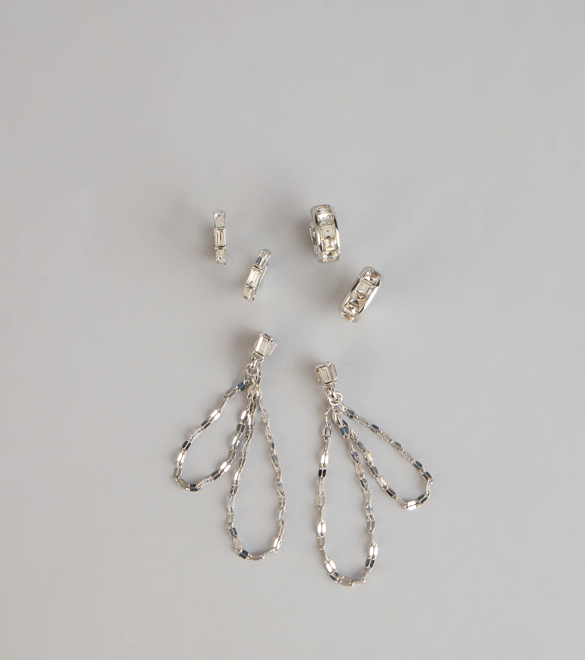 Triple Shine Earring Set