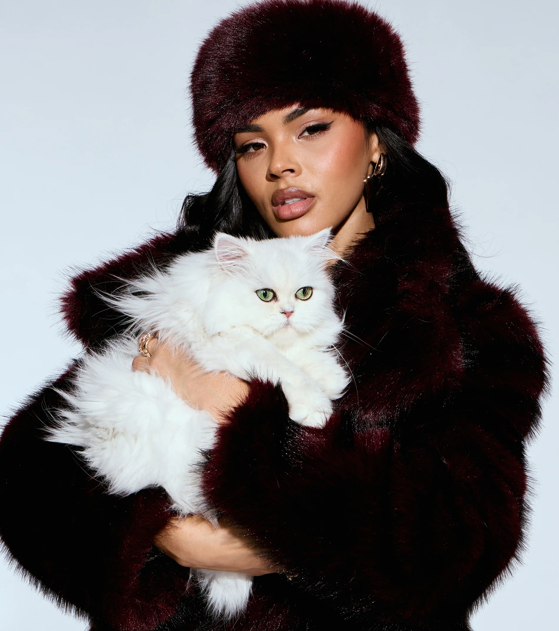 Snow Kissed Faux Fur Headband Wrap