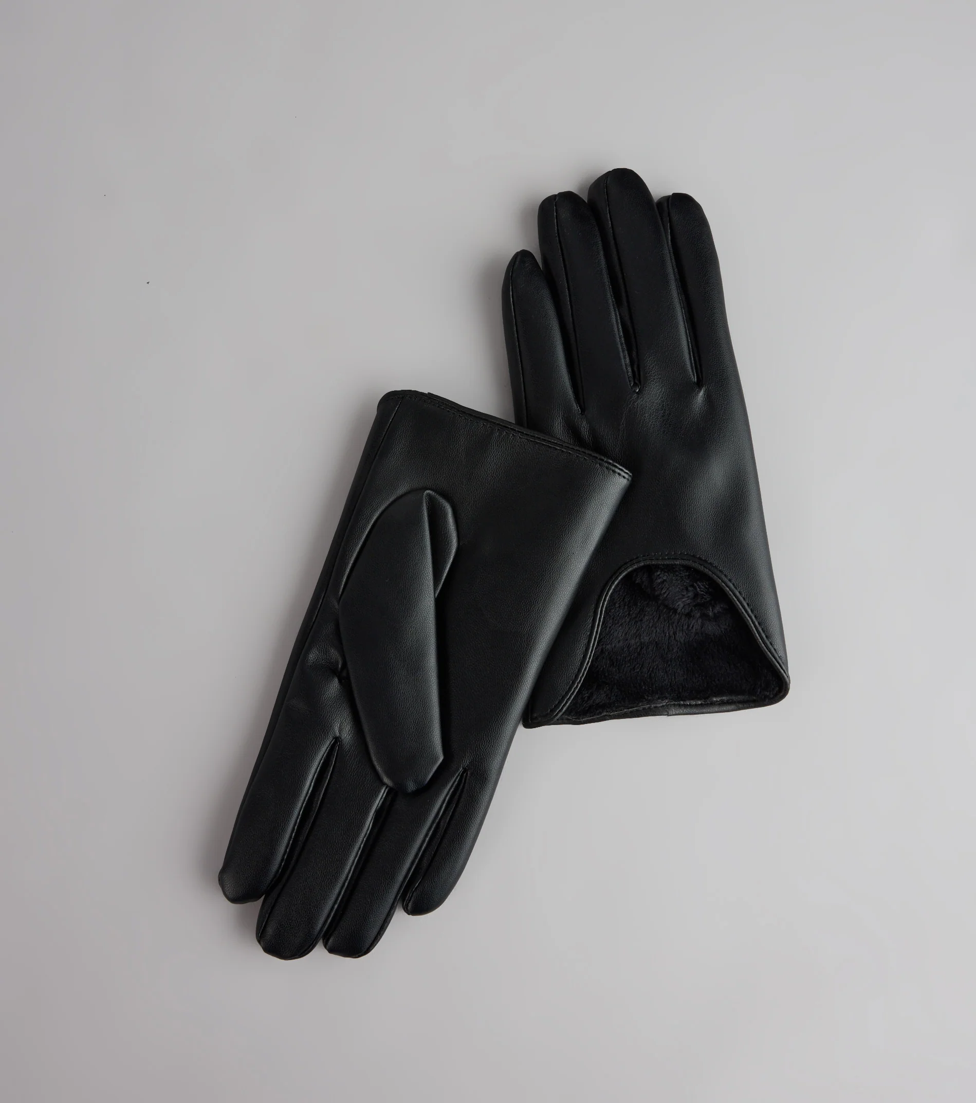 Simply Chic Faux Leather Gloves