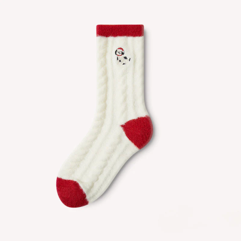 Plush Thermal Warm Floor Crew Christmas Socks