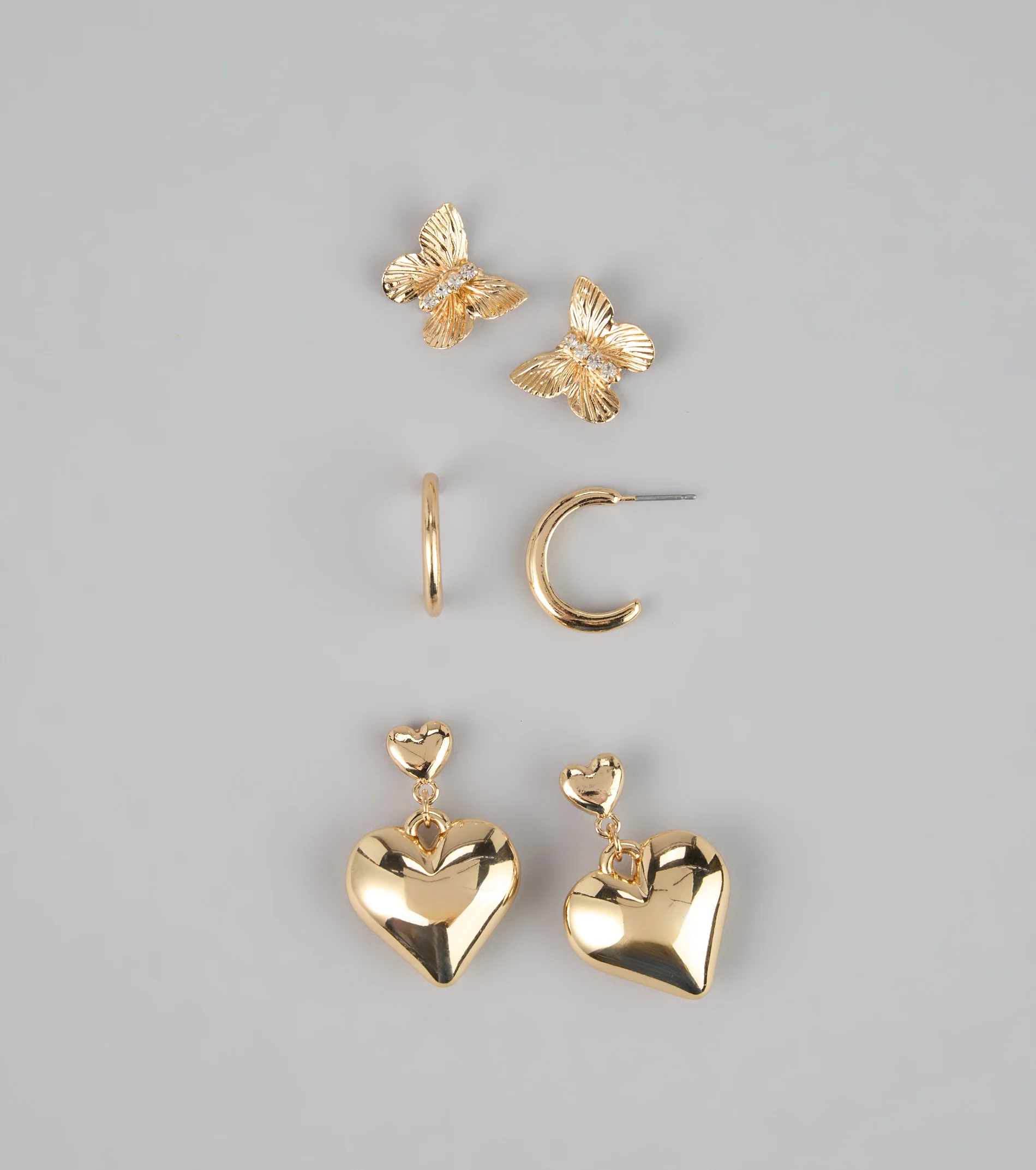 Sweet Spark Three-Pack Earrings Set