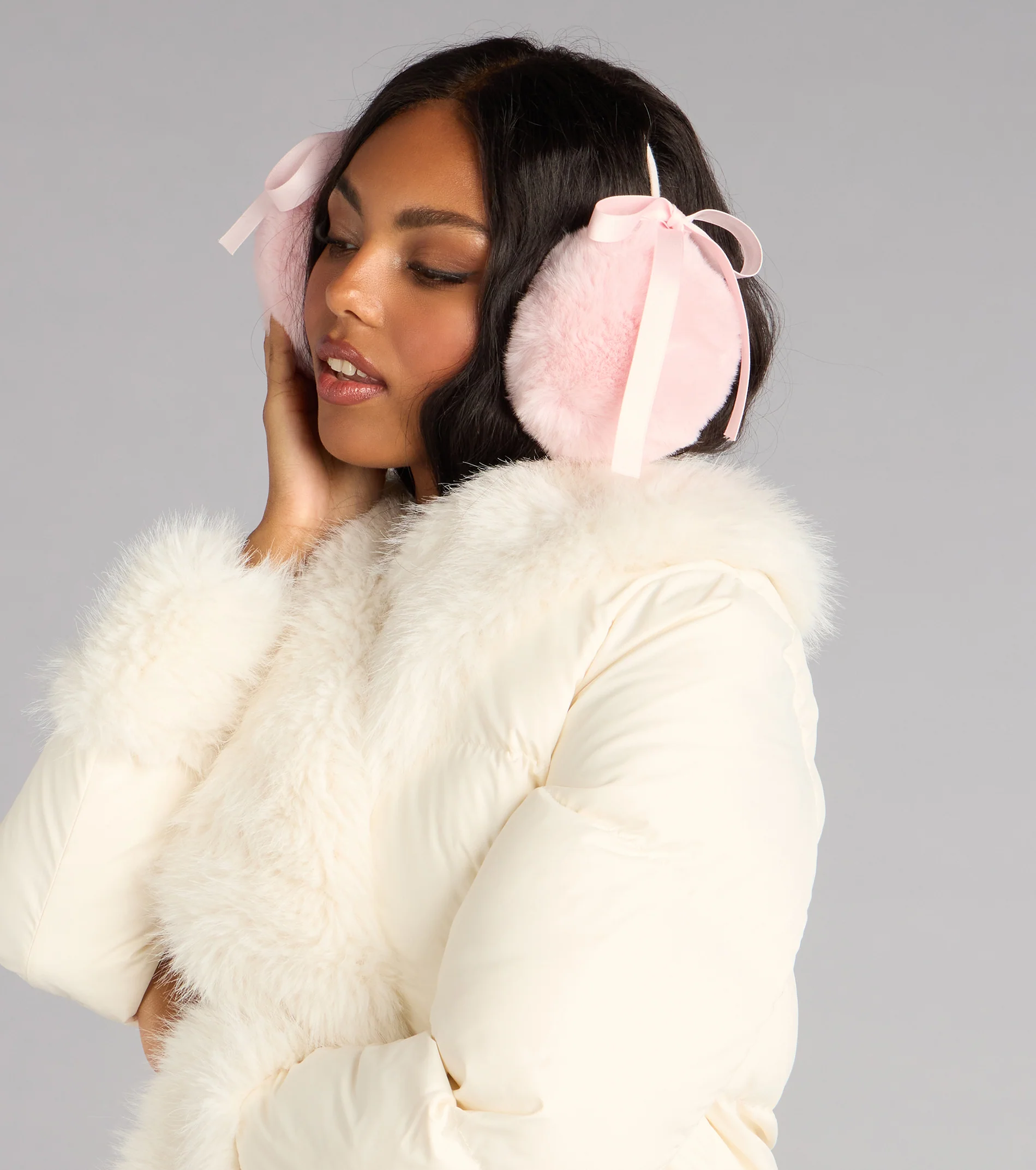 Ice Princess Bow Earmuffs
