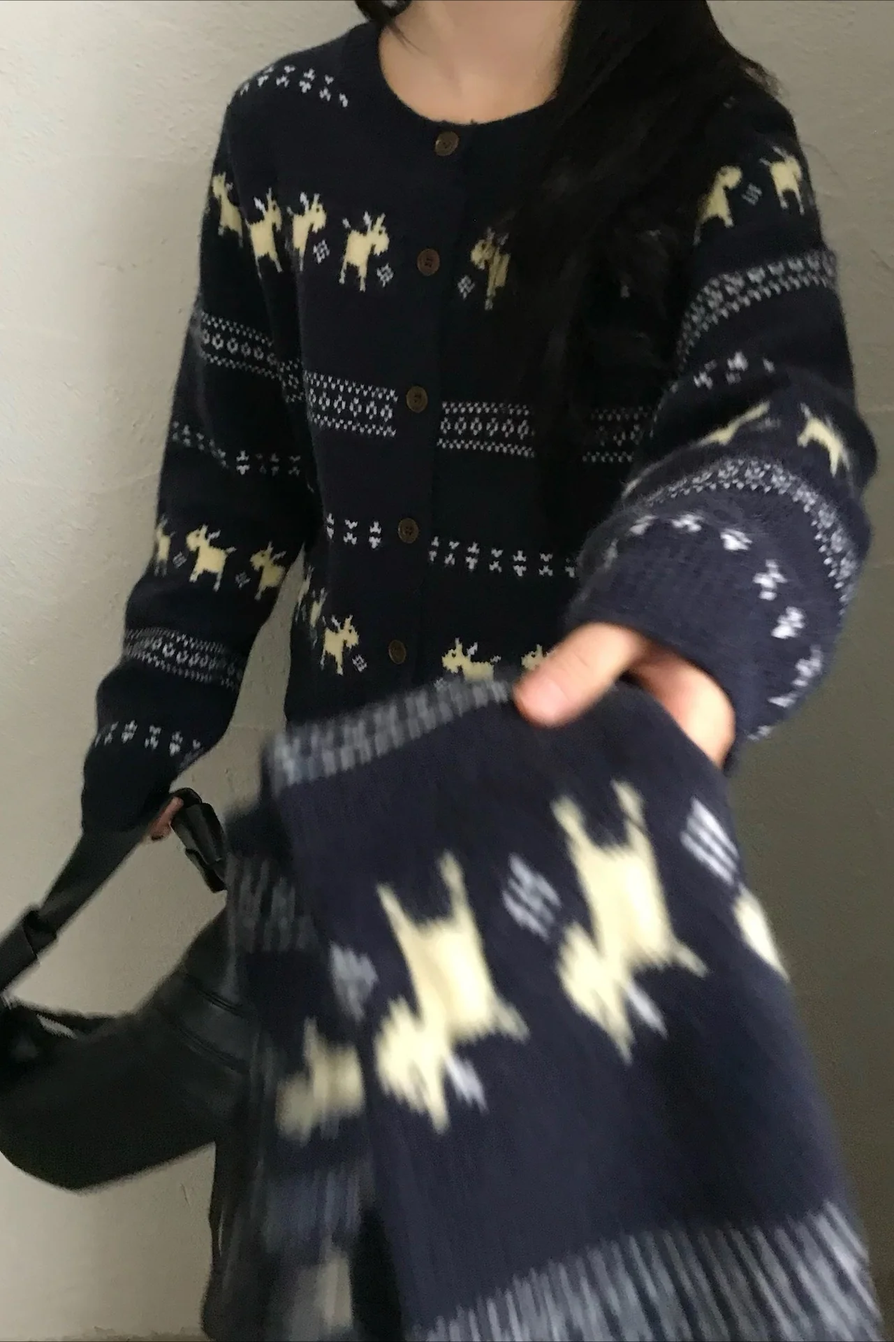 Tassel Knit Christmas Cardigan