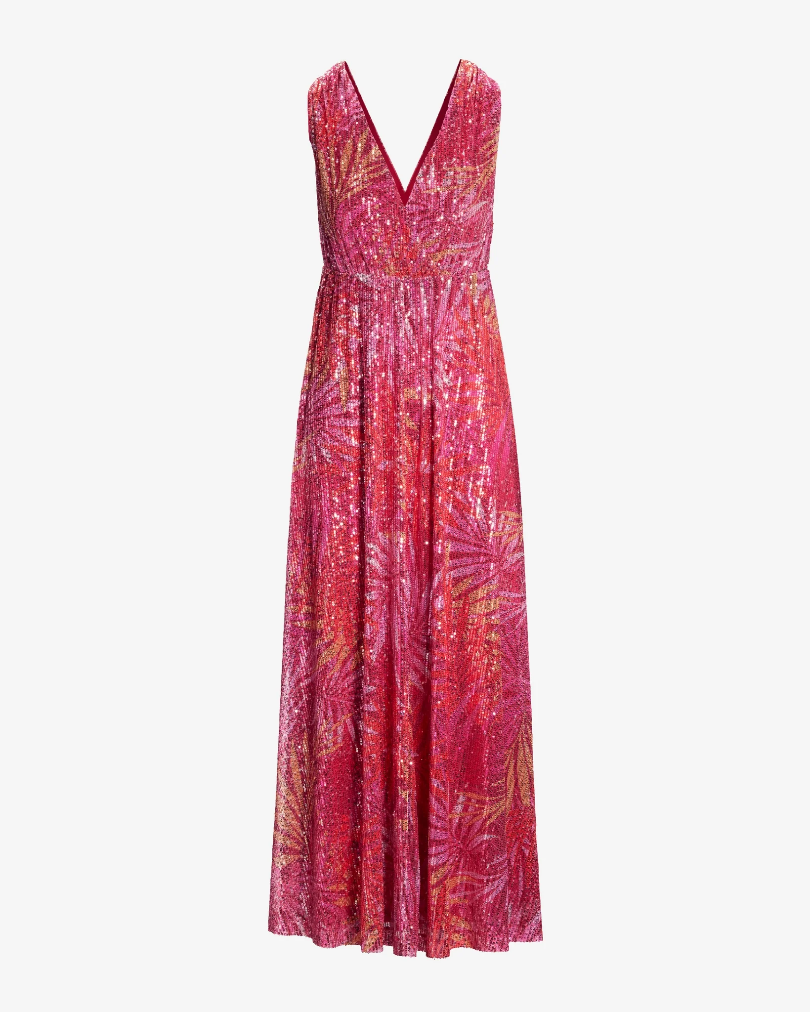 Summer Soiree All Over Sequin Sleeveless Maxi Dress Summer Soiree