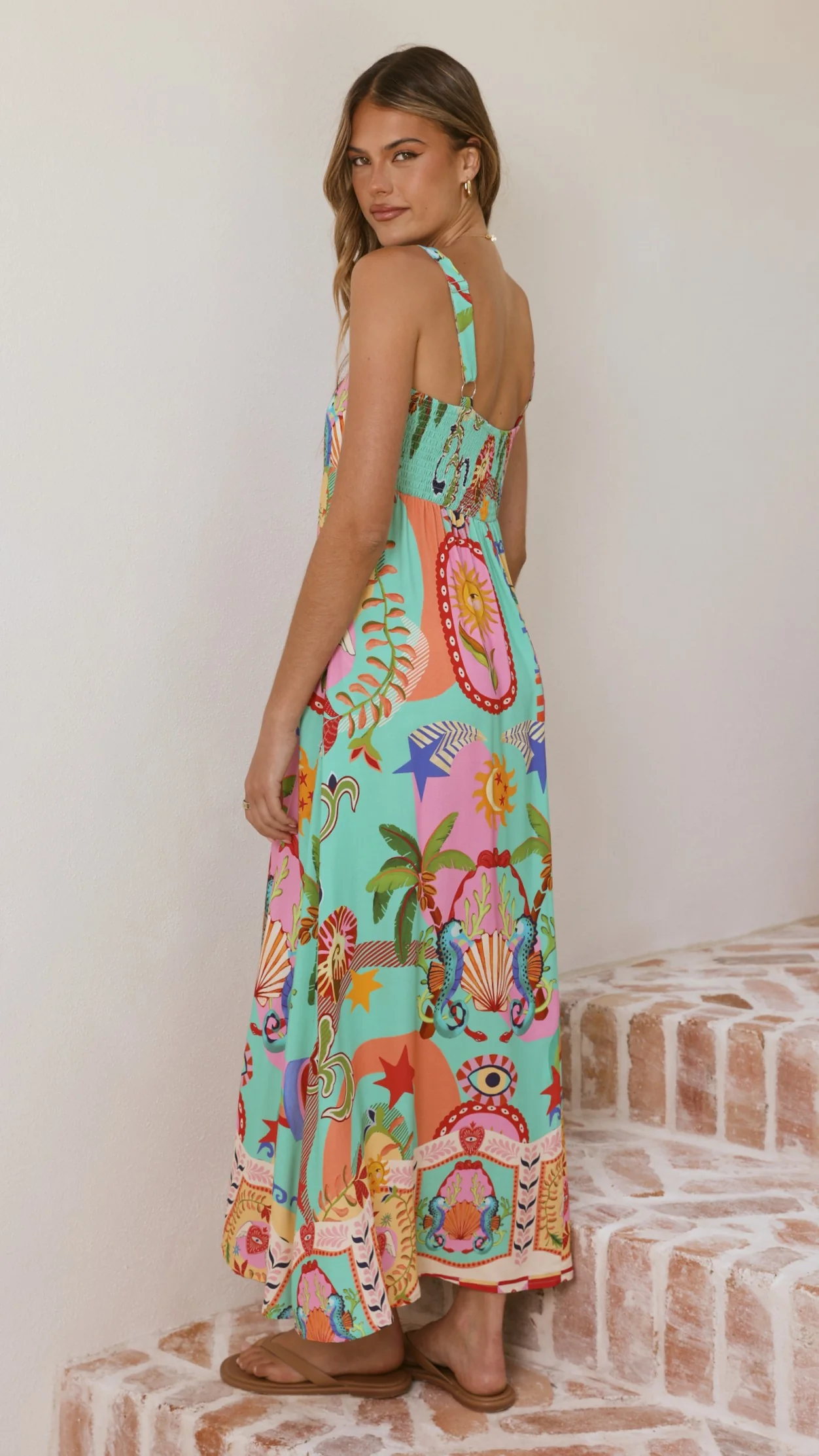 Trish Maxi Dress - Carnival Print