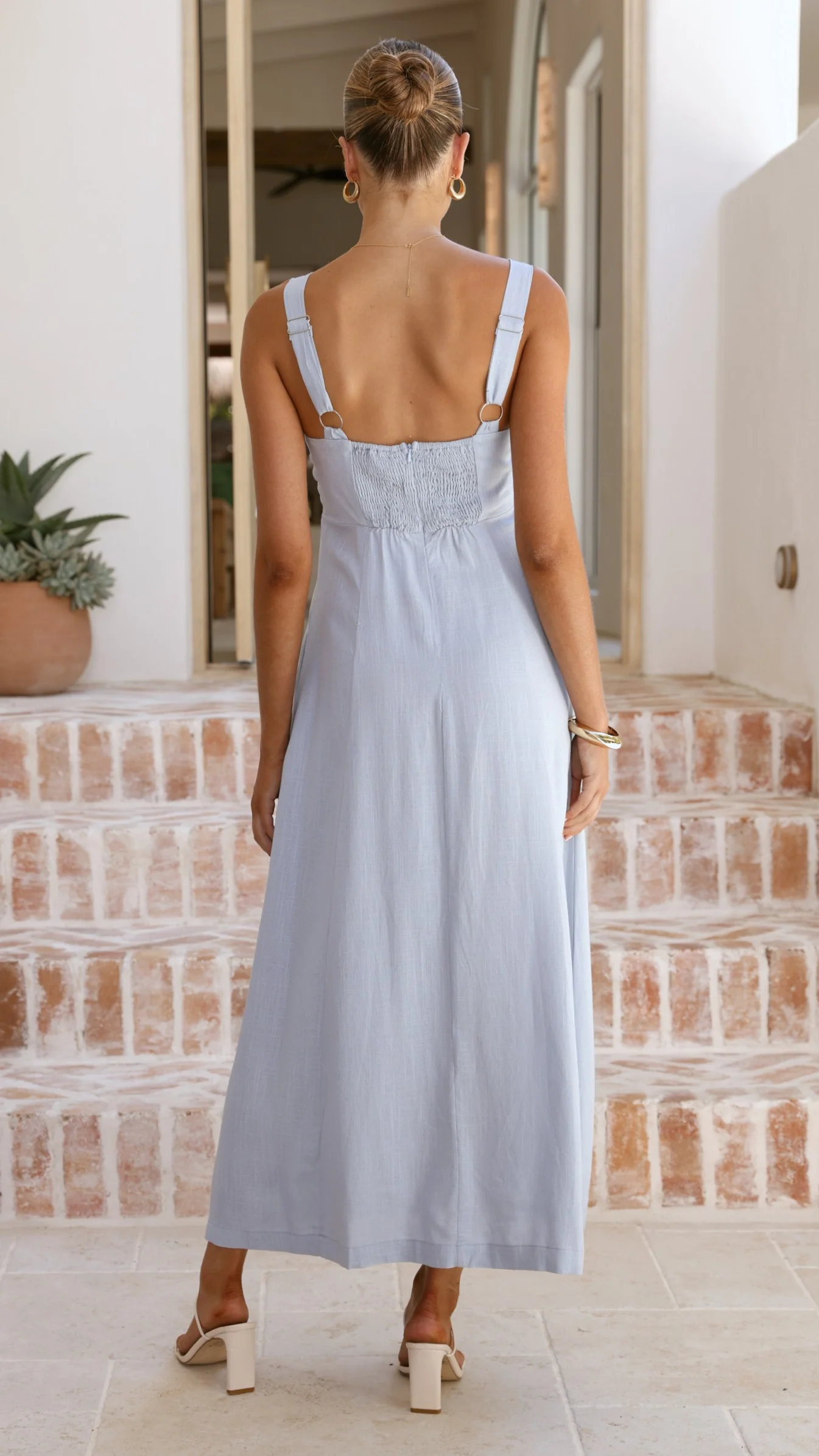 Zina Maxi Dress - Blue