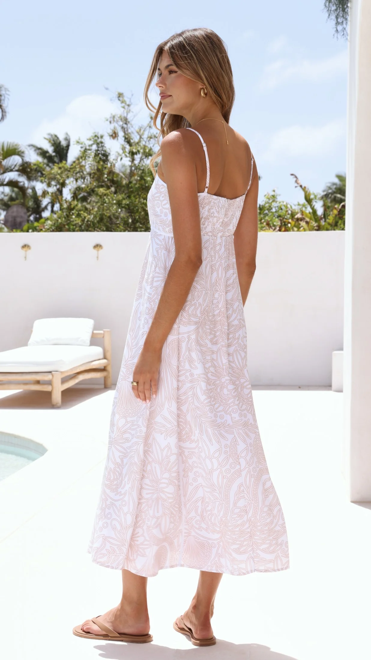 Juniper Maxi Dress - Coastal Drifter Print