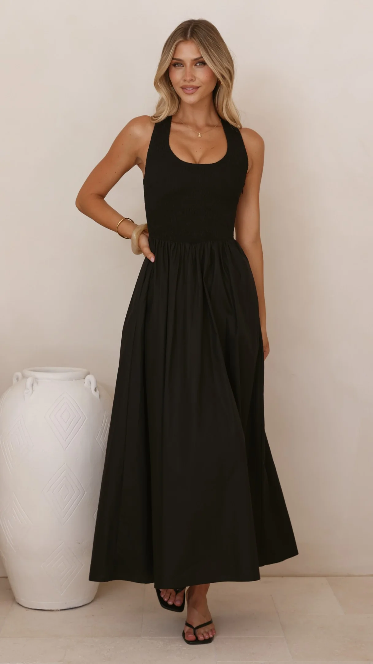 Maia Maxi Dress - Black