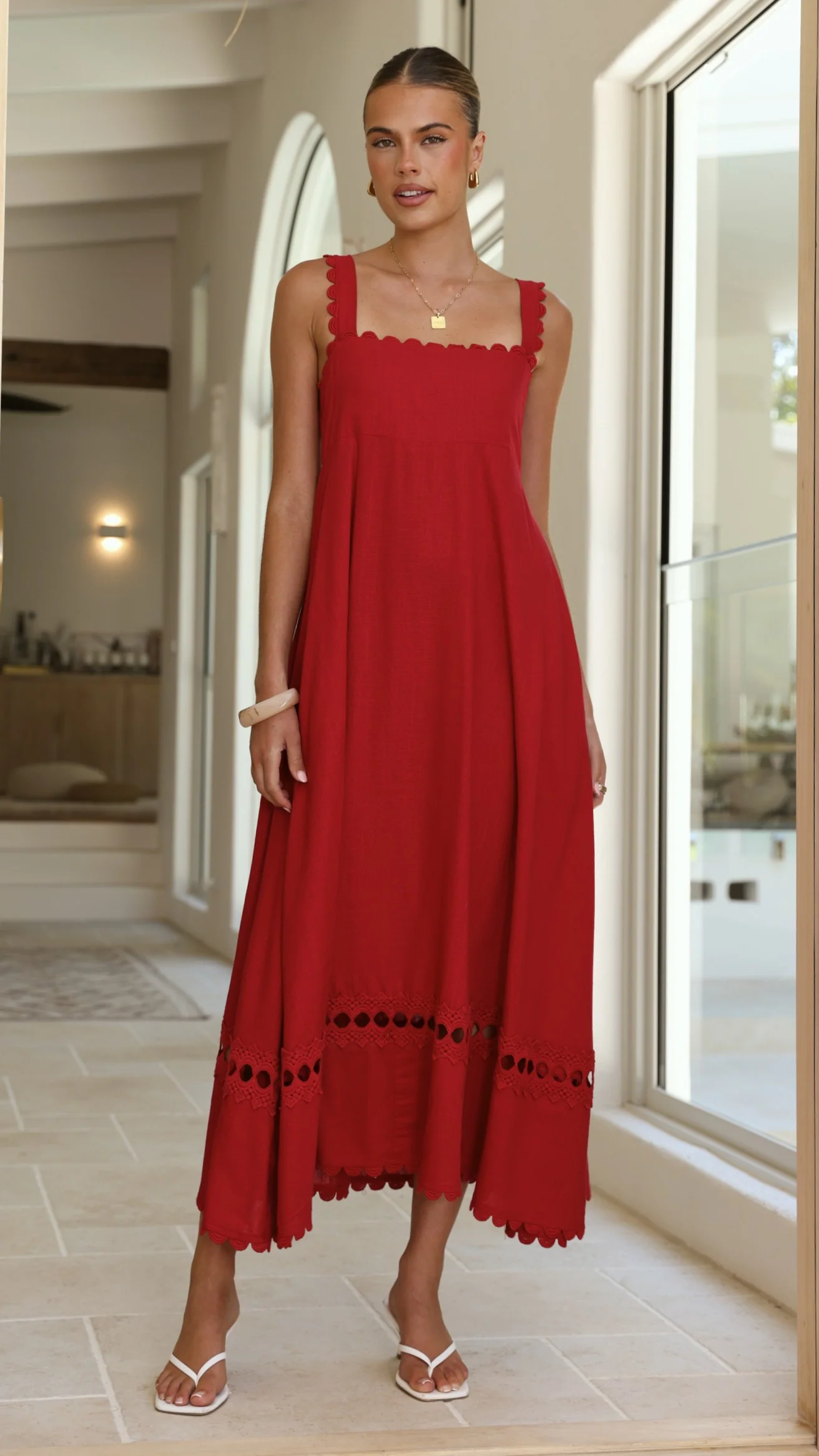 Libbie Maxi Dress - Red