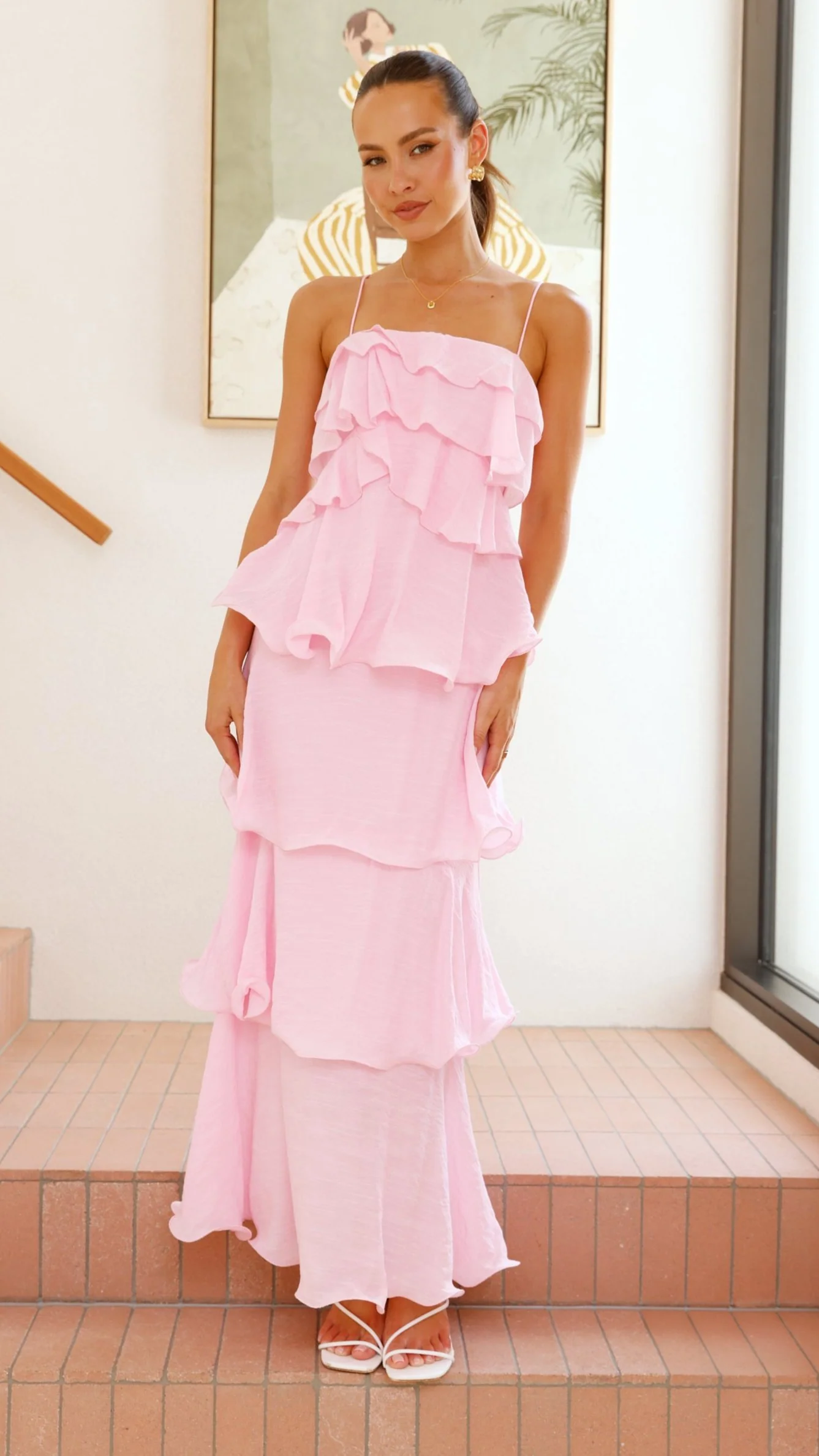 Brookie Maxi Dress - Pink
