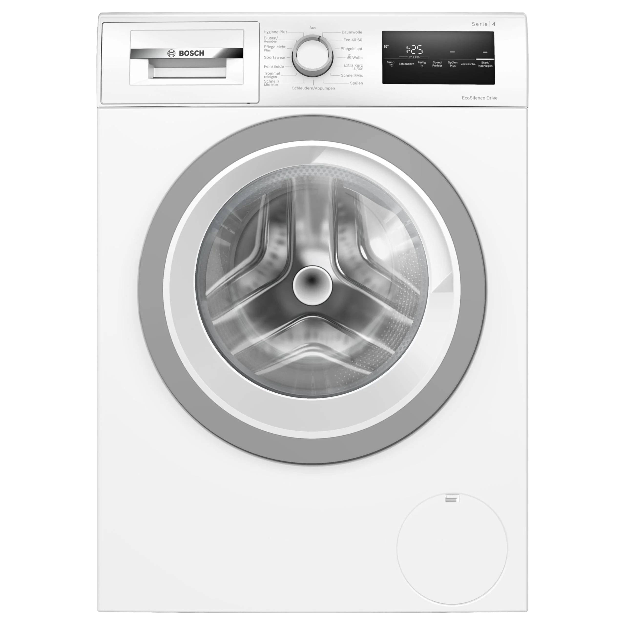 2025 BOSCH WAN28K23 Lavadora Serie 4, carga frontal, capacidad 8 kg, 1400 rpm, EcoSilence Drive: lavado silencioso y eficiente, Hygiene Plus, Speed Perfect, blanco, 60 cm, Edición exclusiva Amazon