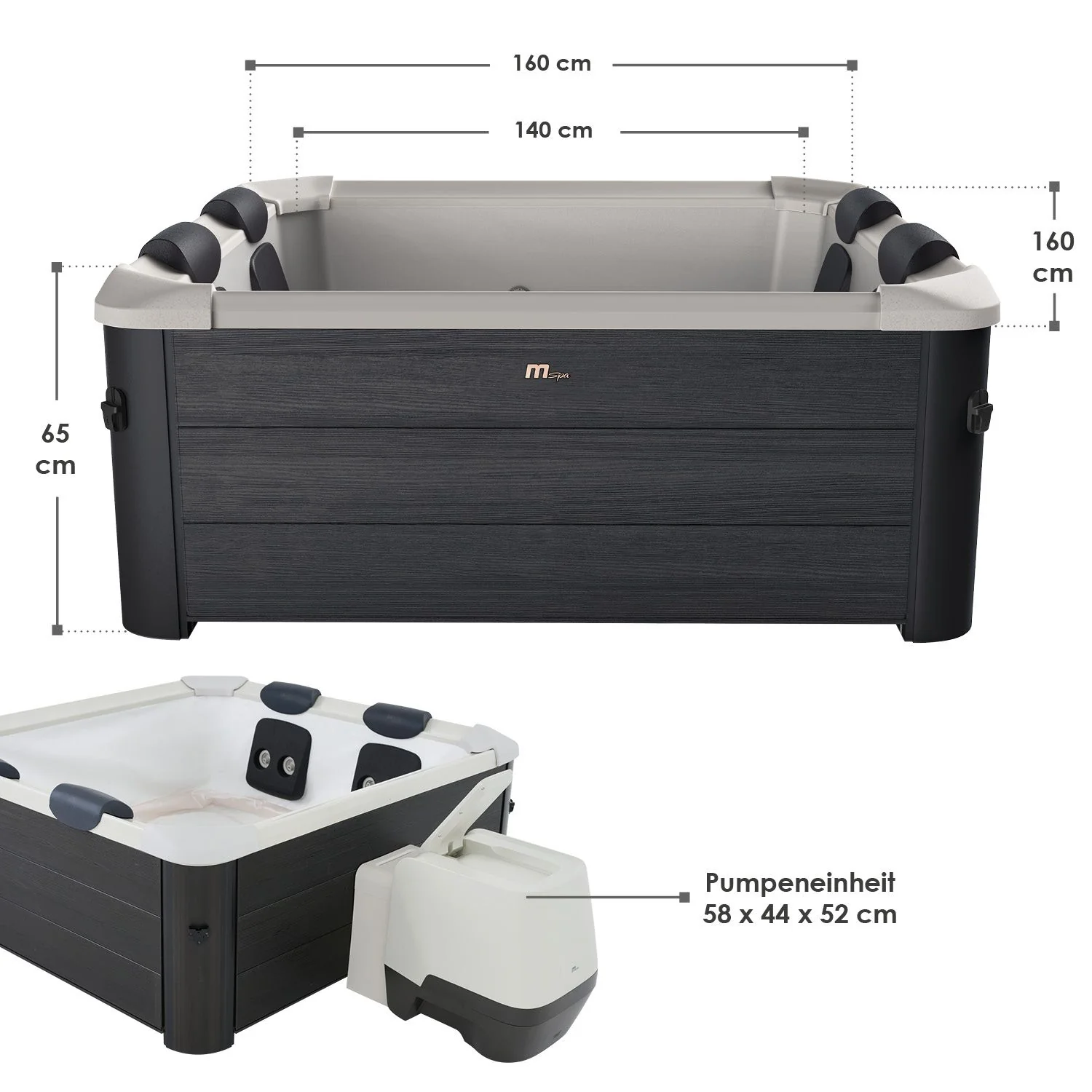 2025 Spa Whirlpool Oslo con iluminación LED
