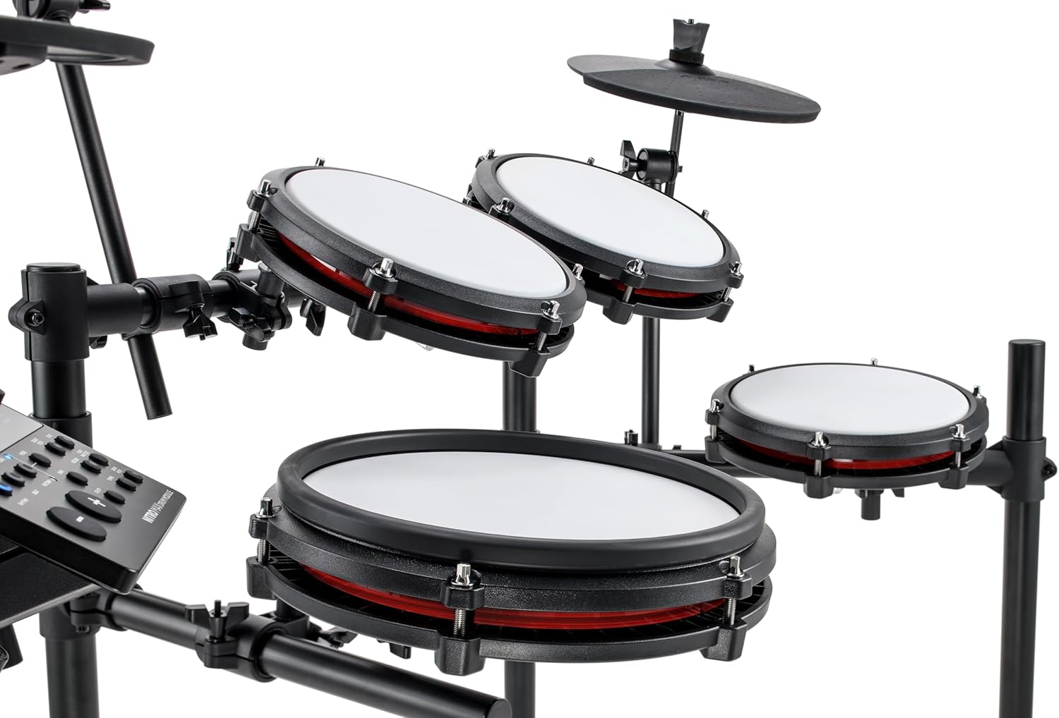 Alesis Nitro Max Kit Batería Electrónica con Parches Silenciosos de Malla, Caja de Doble Zona de 10