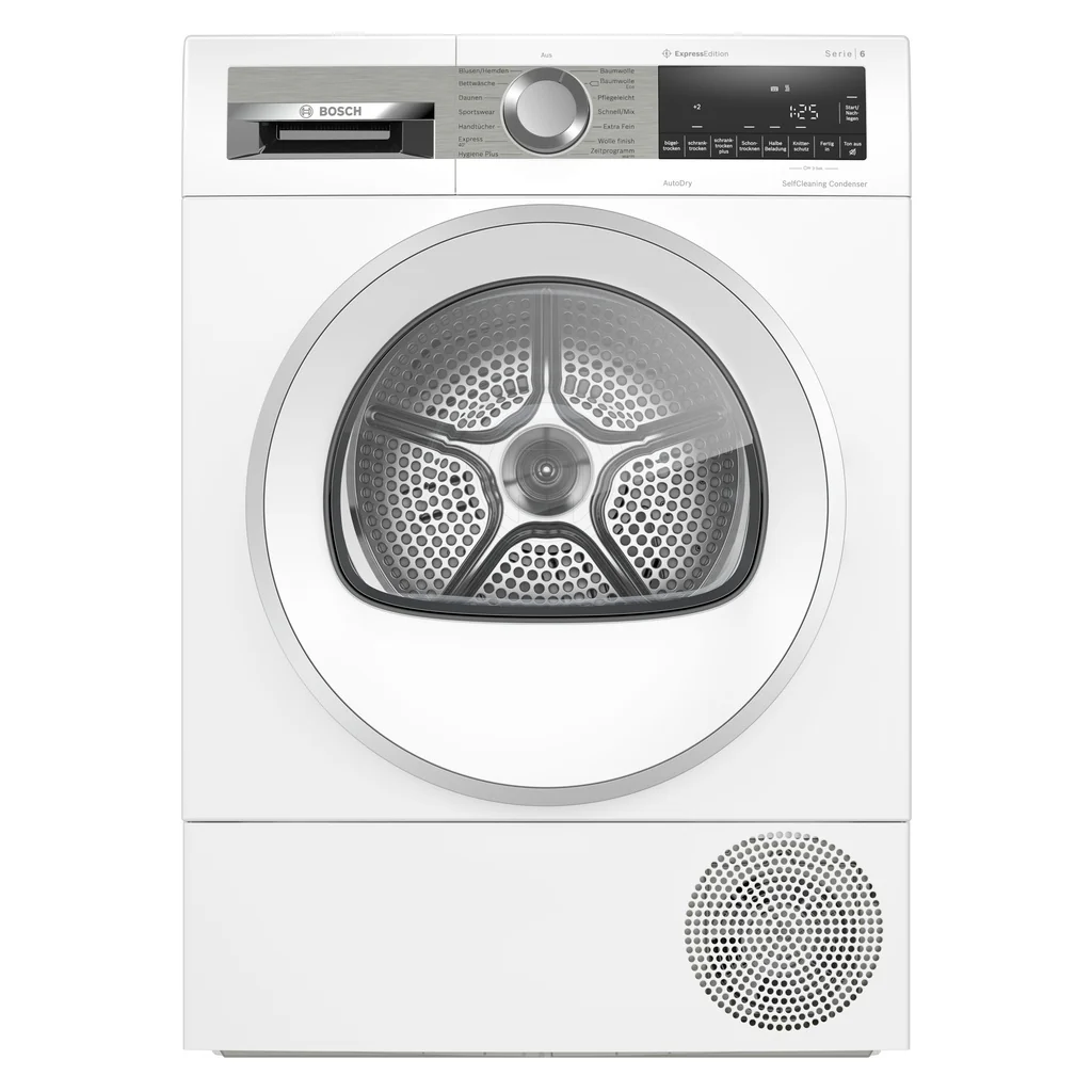 2025 Secadora de bomba de calor Bosch Serie 6 WQG235DH0 8 kg blanco A+++