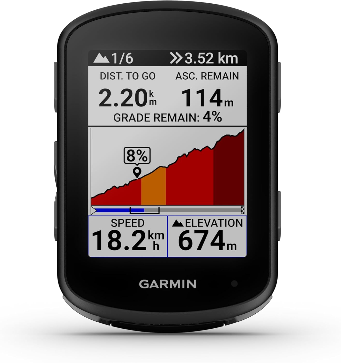 Garmin Edge 540, Compact GPS Cycling Computer with Button Controls, Targeted Adaptive Coaching, Advanced Navigation and More